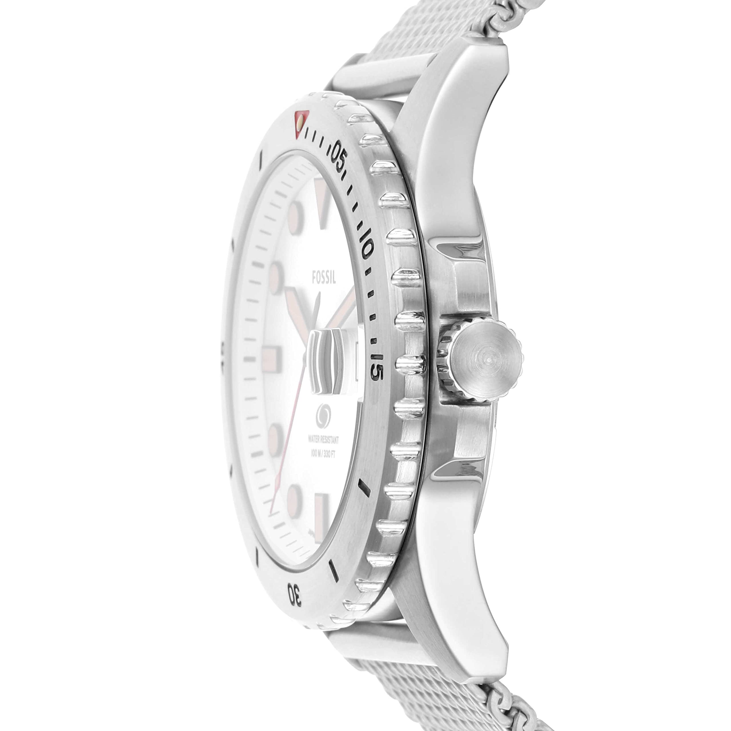 Fossil Men's Sports Watch - Stainless Steel, Silicone & Leather Band Options | Waterproof, Durable & Stylish for Running, Gym & Outdoor Activities
