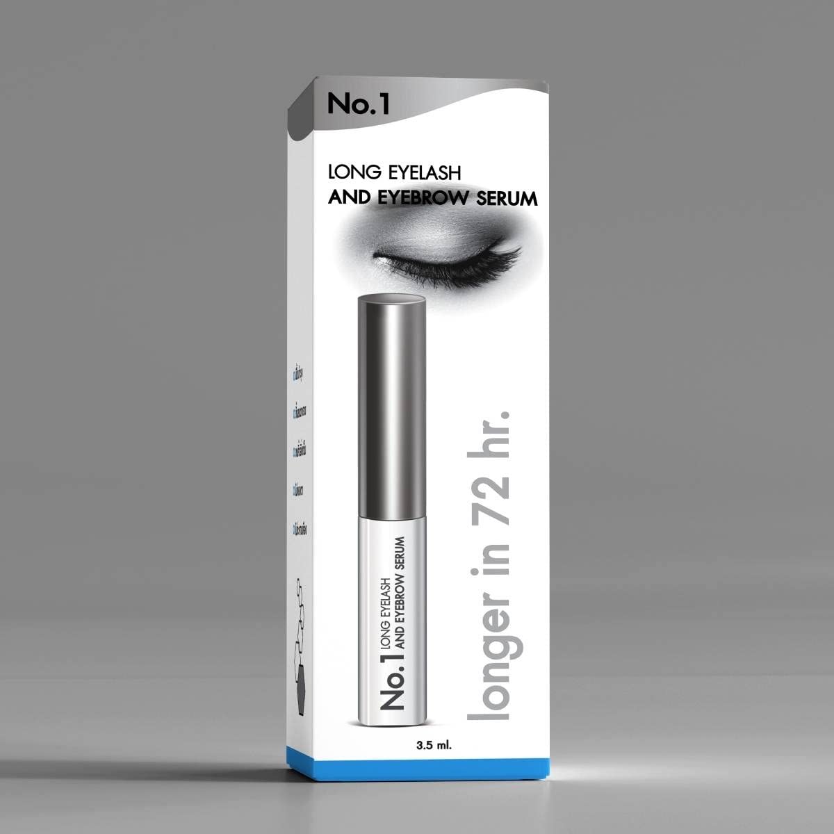 The Body And Skin Clinic No.1 Eyelash Growth Serum - Natural Lash Enhancer for Fuller, Longer & Thicker Lashes - Vegan & Cruelty-Free Formula - Perfect for Daily Use & Special Occasions