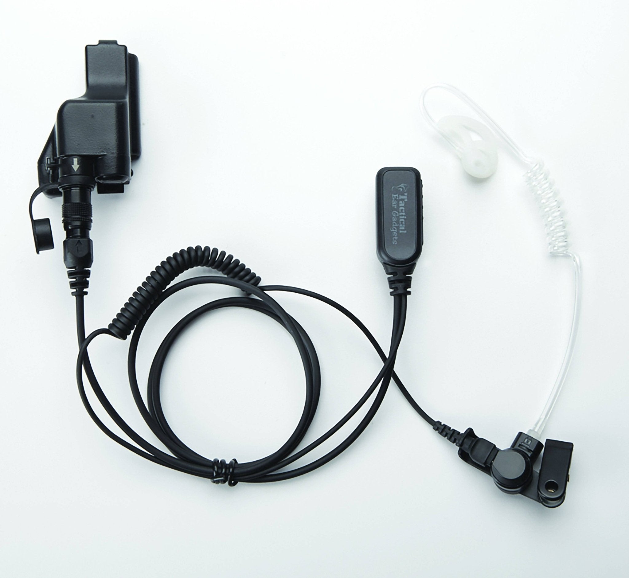EP1323EC Hawk Wireless Lapel Microphone with Easy Connect for Motorola Radios - Ideal for Business, Security, and Event Communication