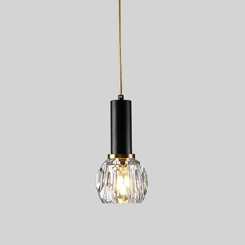 Nordic Style Crystal Small Chandelier - Modern Adjustable Hanging Lamp with G9 Bulb & Iron Art Design (200cm) for Bedroom, Living Room, Restaurant, Bar - Perfect for Ambient Lighting & Home Decor