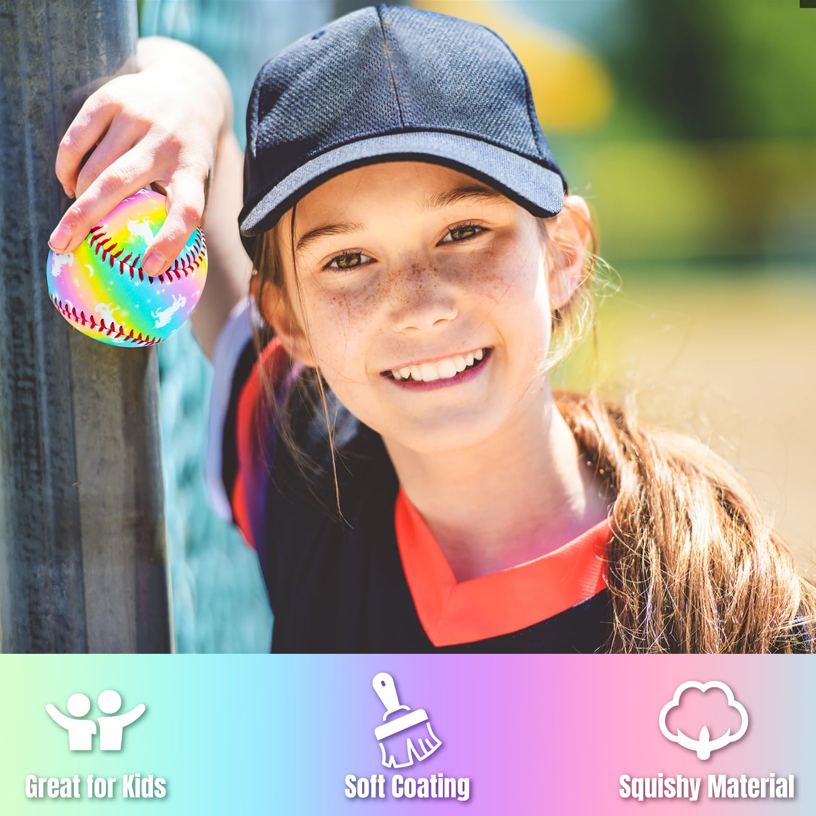 **9 Inch Standard Practice Baseball for Kids & Beginners - Safe Throwing, Catching & Batting - Perfect Baseball Gift for Girls & Boys - Ideal for T-Ball, Backyard Practice & Training Drills**