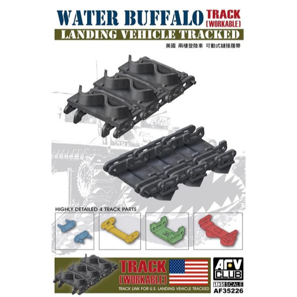 AFV 35226 1/35 Scale Workable Track Link for U.S. Water Buffalo LVT - Perfect for Military Model Kits, Dioramas & Collectors