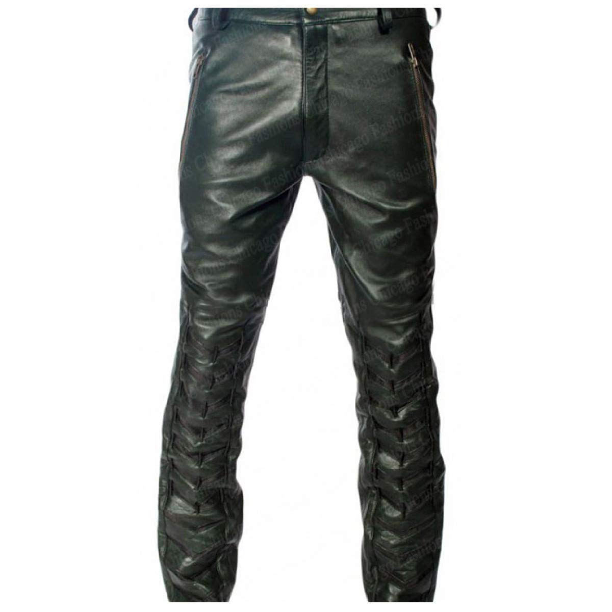 Men's Queen Superhero Stephen Amell Green Hooded Jacket & Black Leather Costume Pants - Arrow TV Show Cosplay, Halloween Costume, Comic-Con Outfit