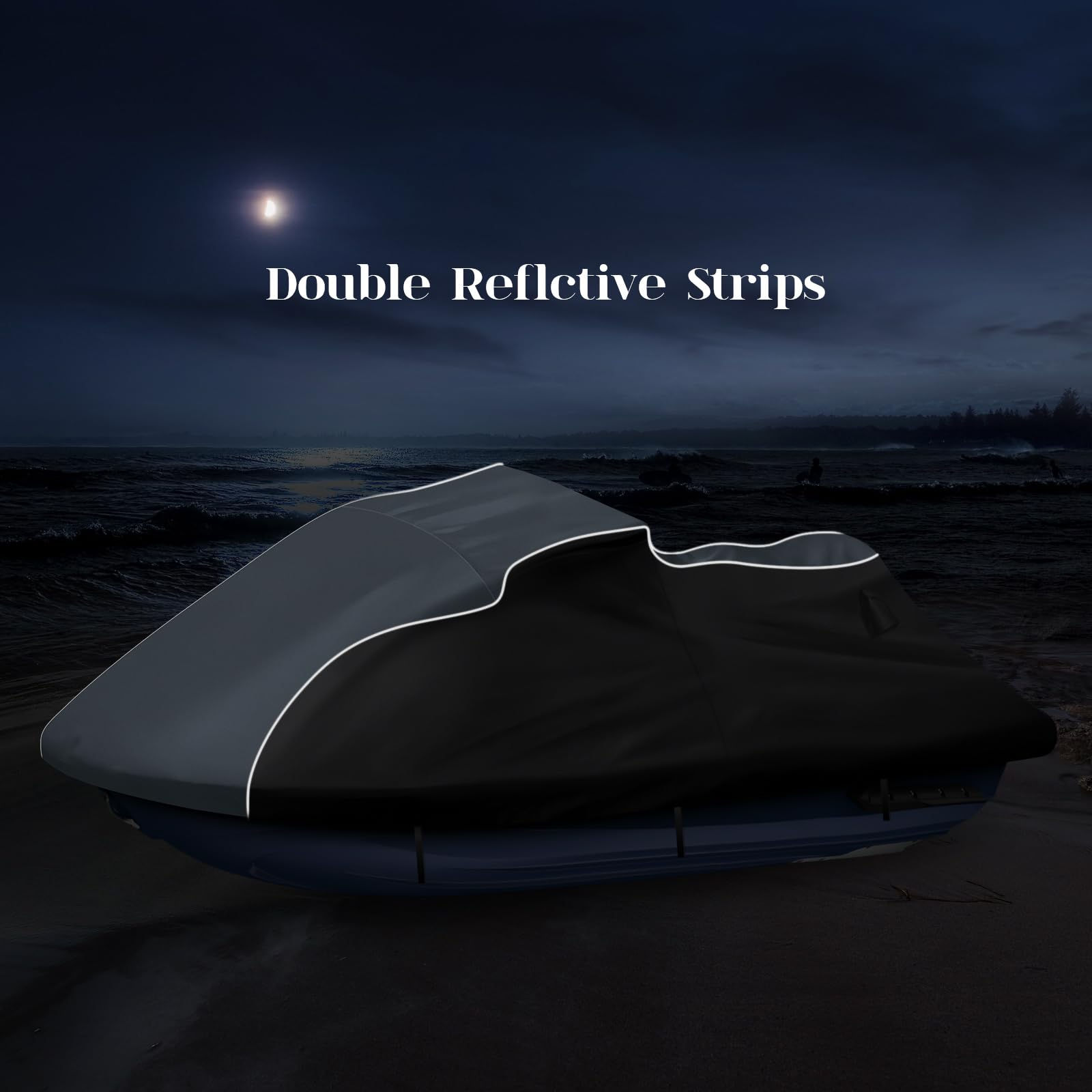 Premium 600D Oxford Jet Ski Cover for Yamaha FX Cruiser HO/SHO/SVHO (2012-2018) - Heavy Duty Waterproof Waverunner Cover with UV Protection & Ventilation - Perfect for Outdoor Storage & Marine Use