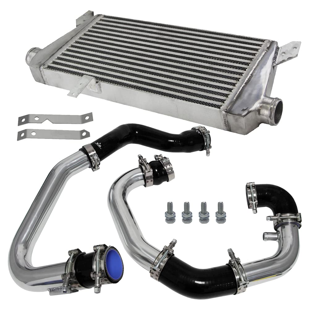 Upgraded Front Mount Intercooler Kit for Audi A4 1.8T Turbo B6 Quattro (2002-2006) - High Performance Cooling System - Perfect for Street Racing & Turbocharged Engine Upgrades