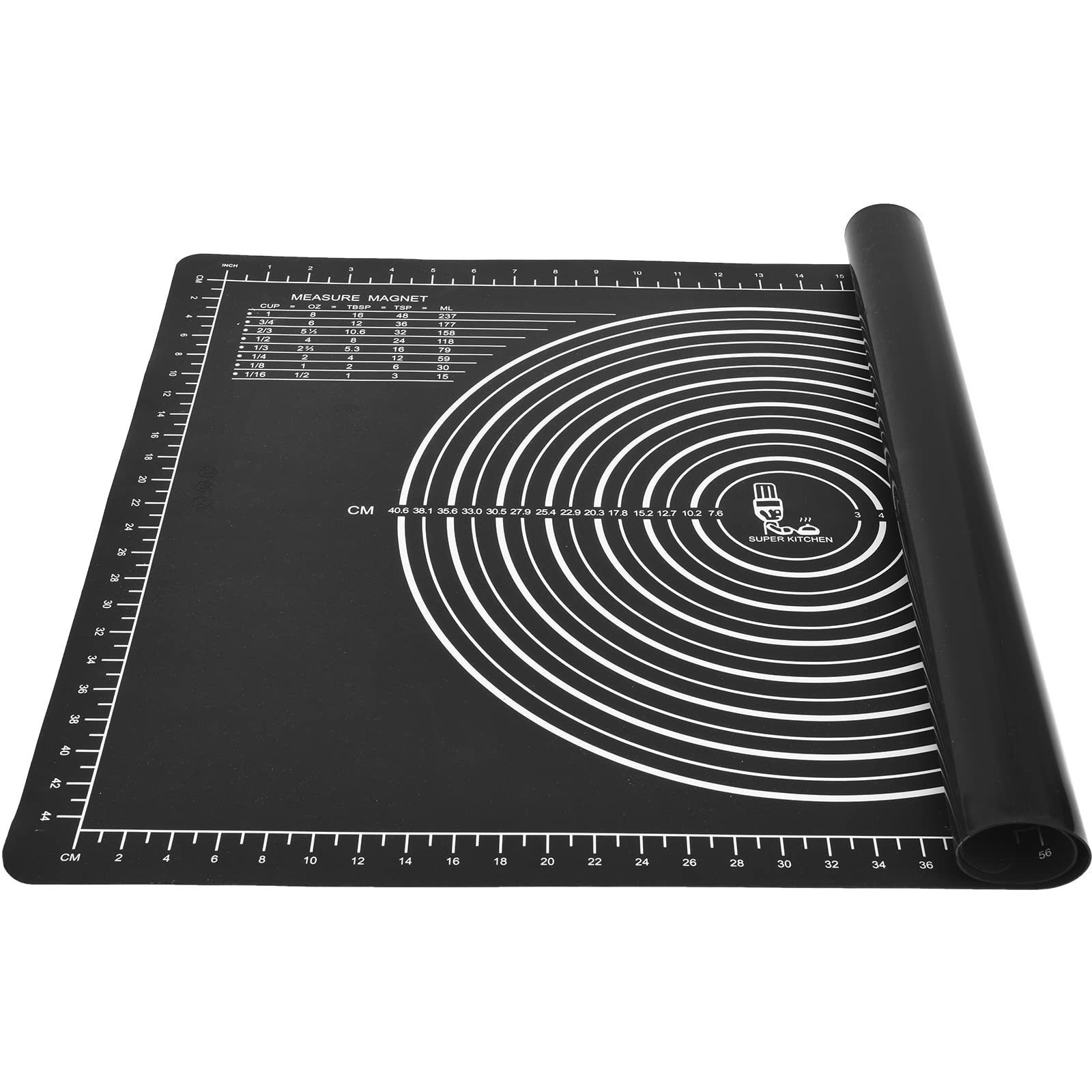 Non-Slip Silicone Baking Mat 28x20 Inches - Heat Resistant Pastry Mat for Dough Rolling, Kneading, Fondant & Pie Crust | Perfect for Countertop Protection, Cookie Decorating & Cake Making (Ideal for Home Bakers & Professional Kitchens)