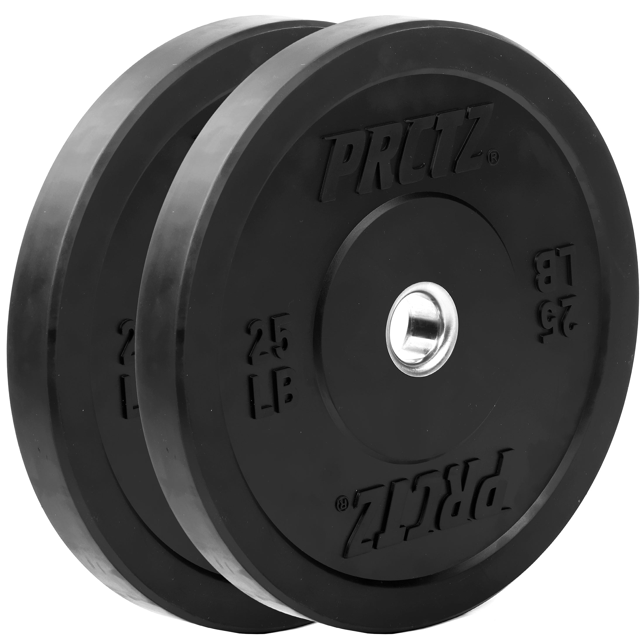 PRCTZ Olympic Bumper Plates Weight Set - 10lb/15lb/25lb/35lb/45lb Pair for CrossFit, Powerlifting & Home Gym Workouts - Durable Rubber Coated Weight Plates for Weight Training & Strength Exercises