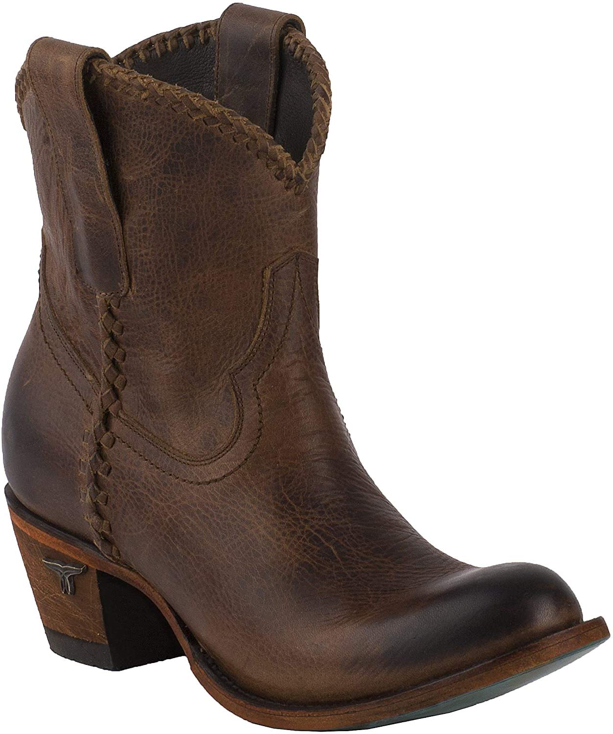 Lane Women's Plain Jane Booties Round Toe Honey 9 M | Comfortable Ankle Boots for Casual Outfits & Office Wear