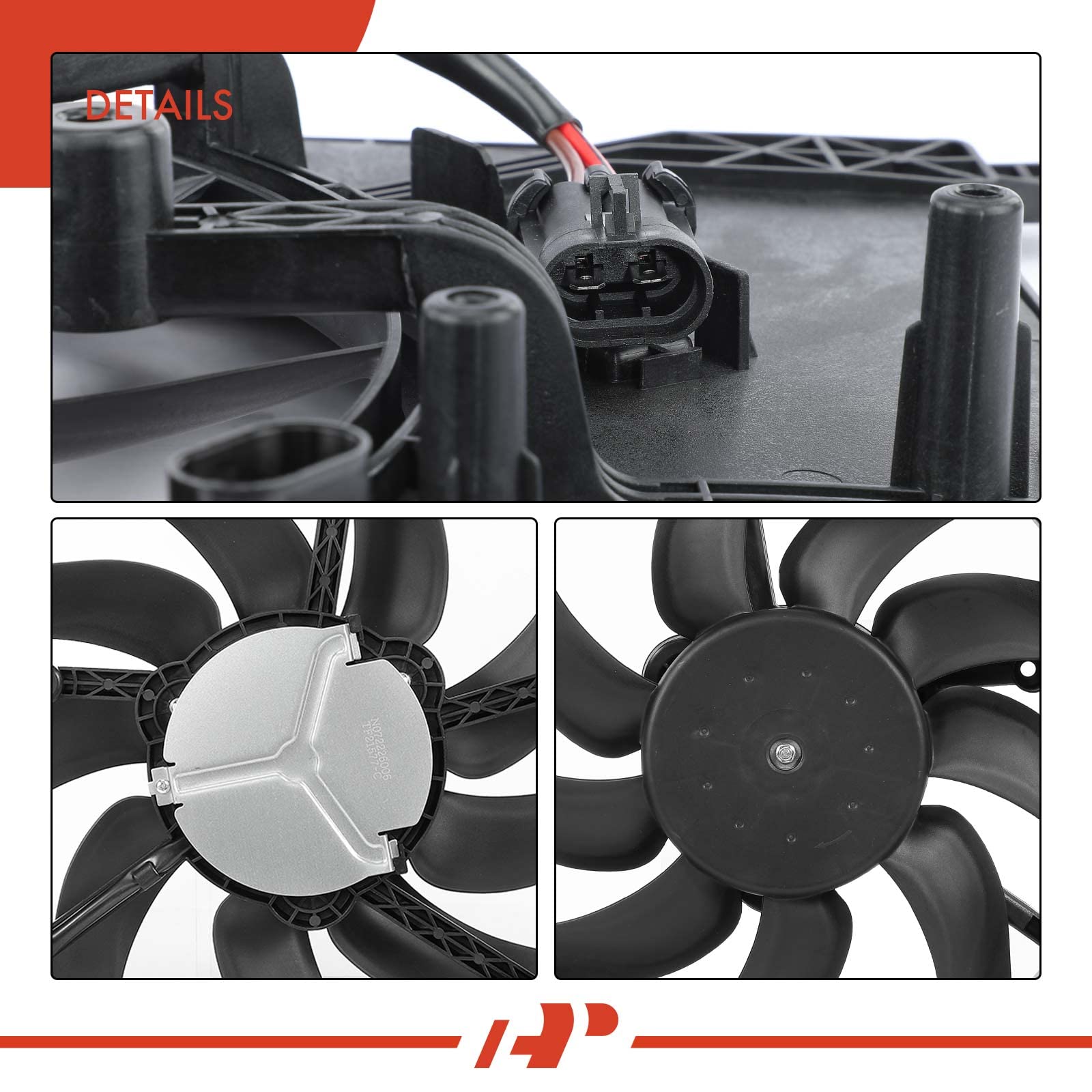 High-Performance Engine Radiator Cooling Fan Assembly for Jeep Renegade 2015-2018, Ram ProMaster City 2015-2018 & Fiat 500X 2016-2018 - Direct Replacement for OEM# 68247205AA, 68360299AA - Perfect for Off-Road Adventures & City Driving