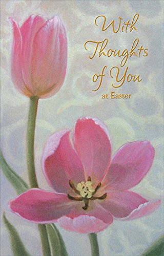 Pair of Tulips: Thoughts of You - Easter Greeting Card for Spring Celebrations, Mother's Day, and Birthday Wishes