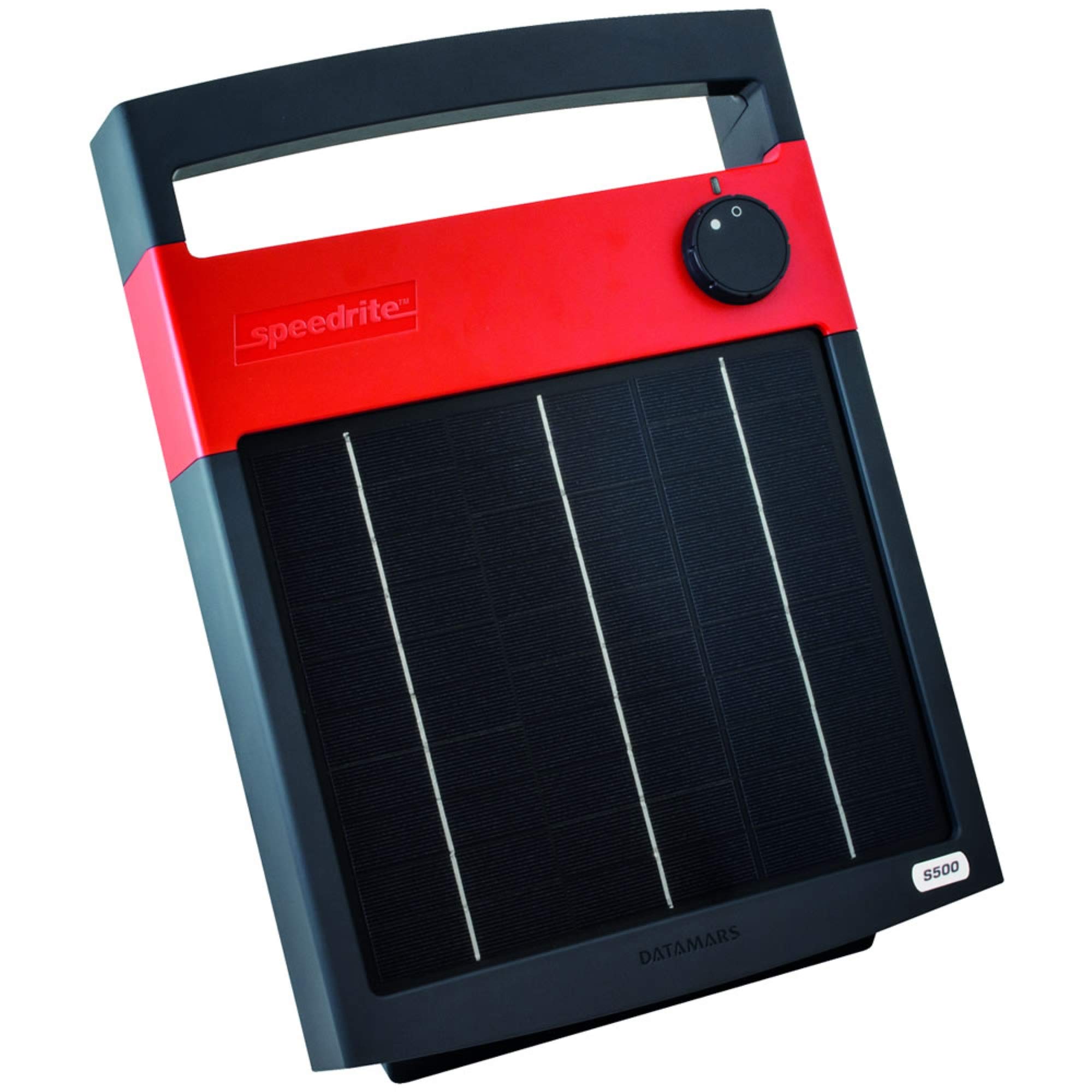 Speedrite S500 Solar Powered Electric Fence Charger - 0.5 Joule Output for Livestock & Farm Security | Weatherproof Solar Energizer for Pastures, Gardens & Perimeter Protection