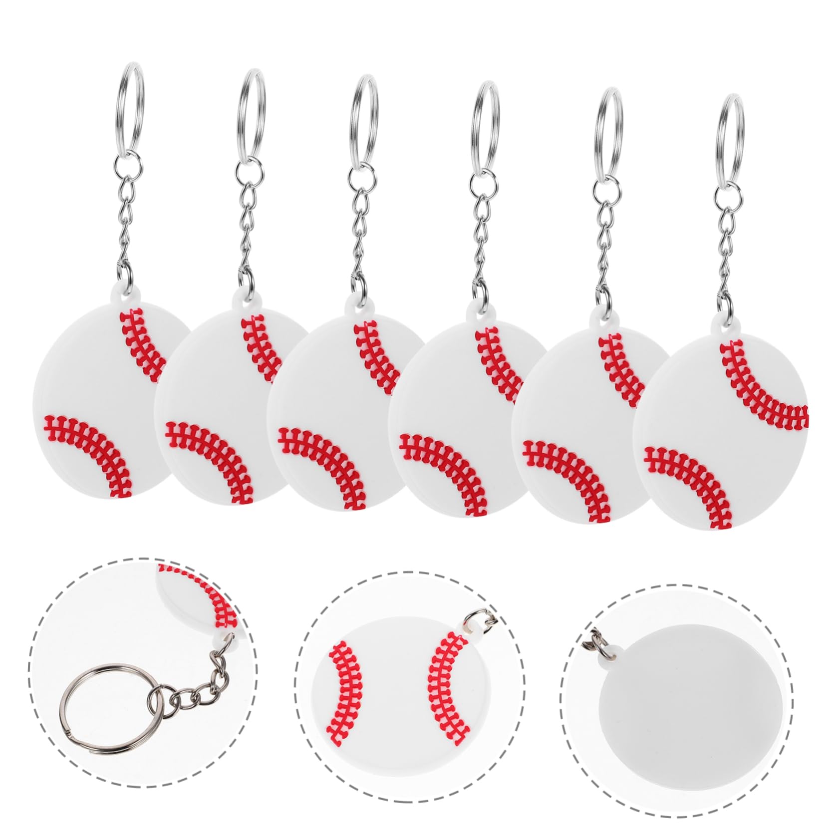 MUSISALY 20pcs Volleyball Keychains Bulk - Durable PVC Charm Keyrings for Sports Lovers, Team Gifts & Party Favors - Perfect for Volleyball Players, Coaches & Fans (Great for Tournaments, Fundraisers & School Events)