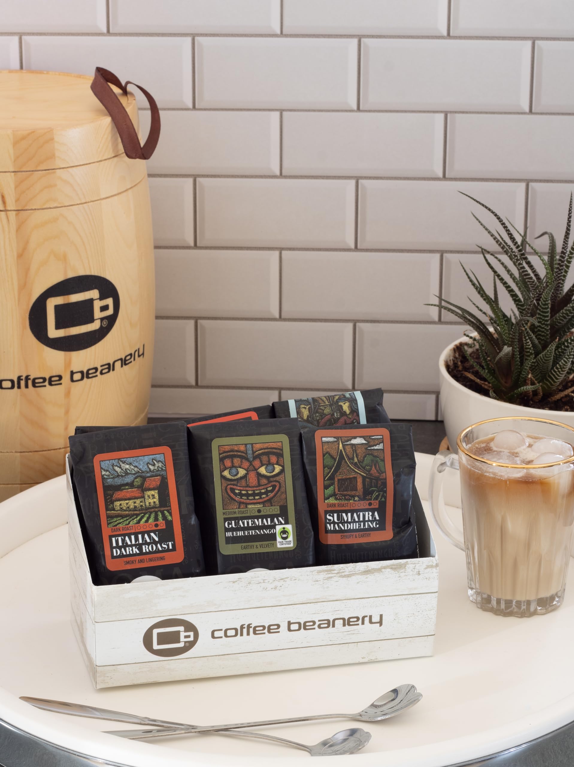 Premium Right Roast Coffee Sampler - 6 Single Pot Sample Bags (Light, Medium & Dark Roast) | Gourmet Coffee Gift Set for Home, Office & Camping Brewing