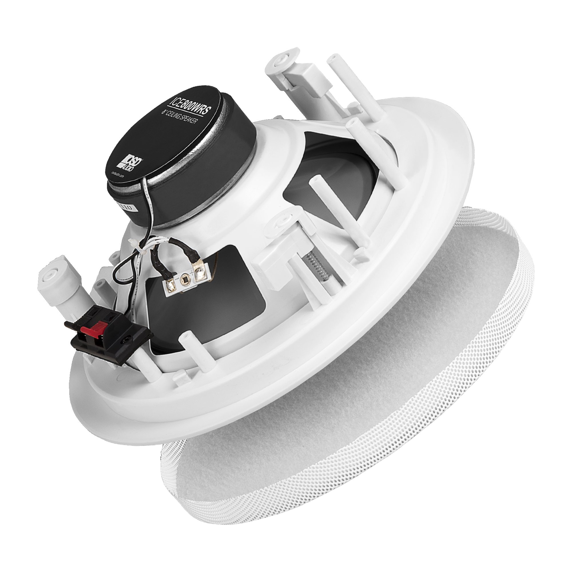 OSD ICE800WRS Weatherproof In-Ceiling Speakers Pair - Indoor/Outdoor Stereo Sound System - Perfect for Home Theater, Patio & Pool Area Entertainment