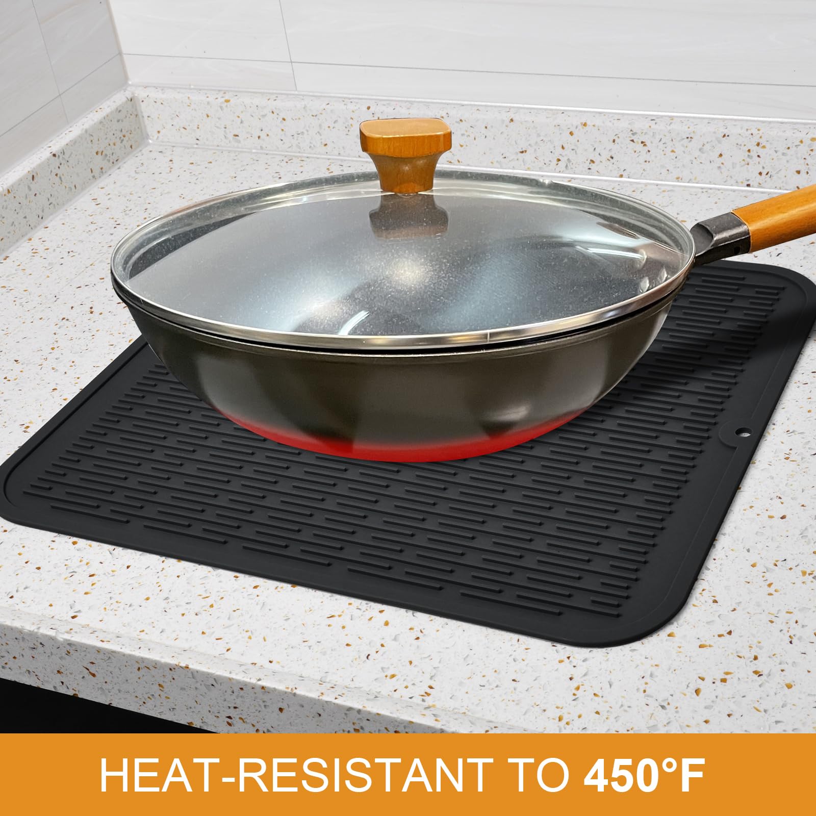 Silicone Dish Drying Mat 18x16