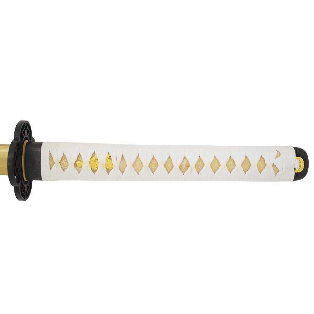 Handmade Samurai Katana Sword - Tactical Snake Eye Design with Wooden Display Stand | Authentic Japanese Sword for Martial Arts, Cosplay & Home Decor
