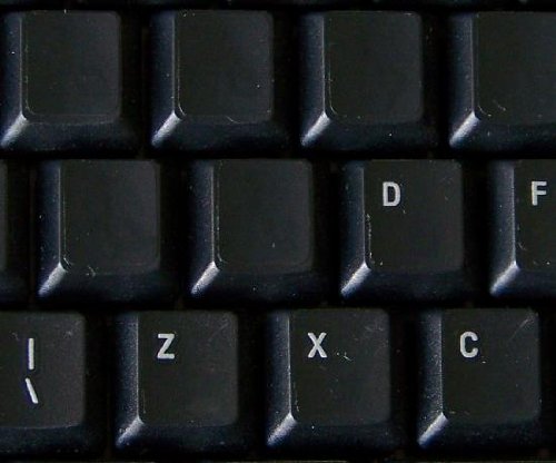 Black Keyboard Sticker - Durable & Waterproof for Laptops & PCs