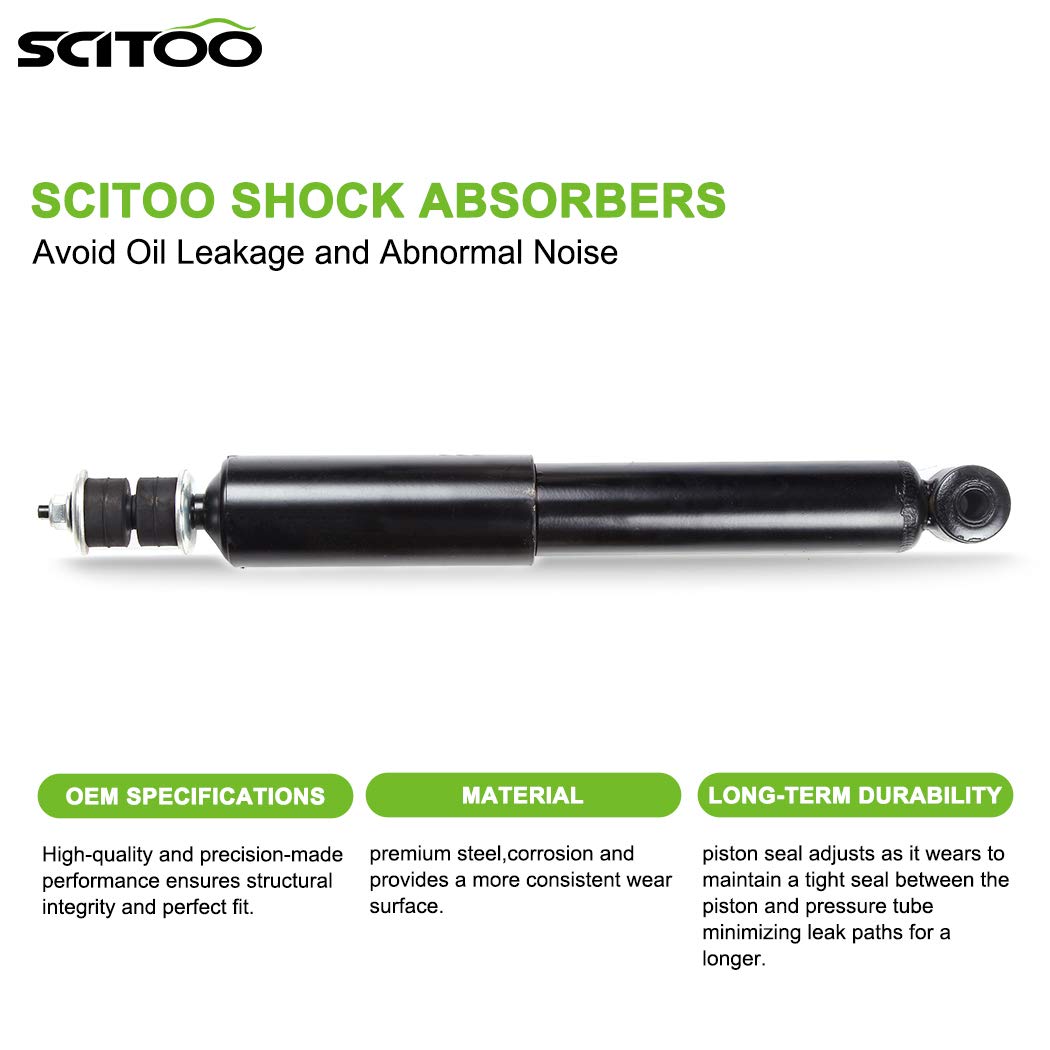 SCITOO 2Pcs Front Shock Absorbers & Struts Replacement for 1995-2002 Volkswagen Cabrio | 1990-1994 VW Corrado 344427 - Smooth Ride & Enhanced Suspension for City Driving & Road Trips