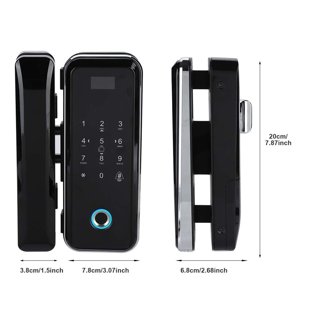 Smart Fingerprint Keyless Entry Door Lock - Electronic Touchscreen Deadbolt with Fingerprint, Password, Swipe Card & Remote Unlock - Secure Home Access Control System for Front Doors, Apartments & Offices