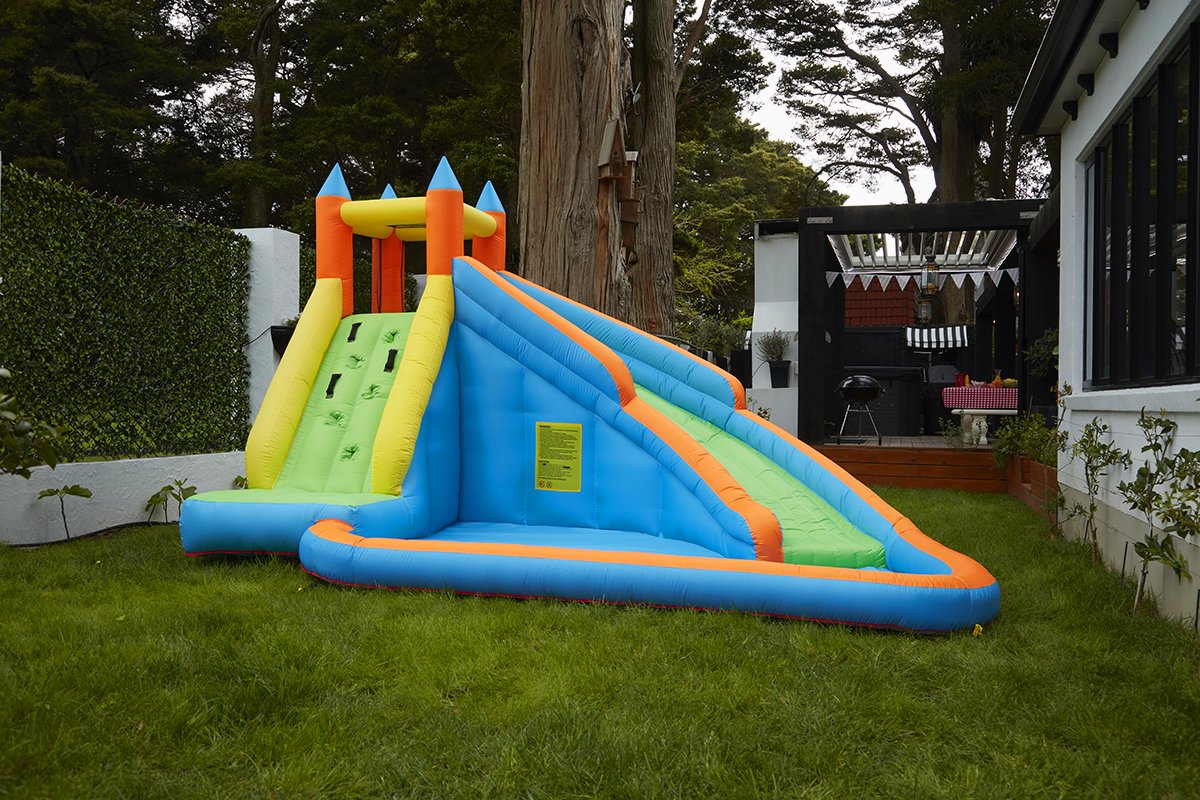 Inflatafun Mount Slippery - Premium Inflatable Water Slide for Kids & Adults | Outdoor Summer Backyard Fun | Perfect for Birthday Parties, BBQs & Family Gatherings