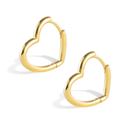 F Heart 14K Oro