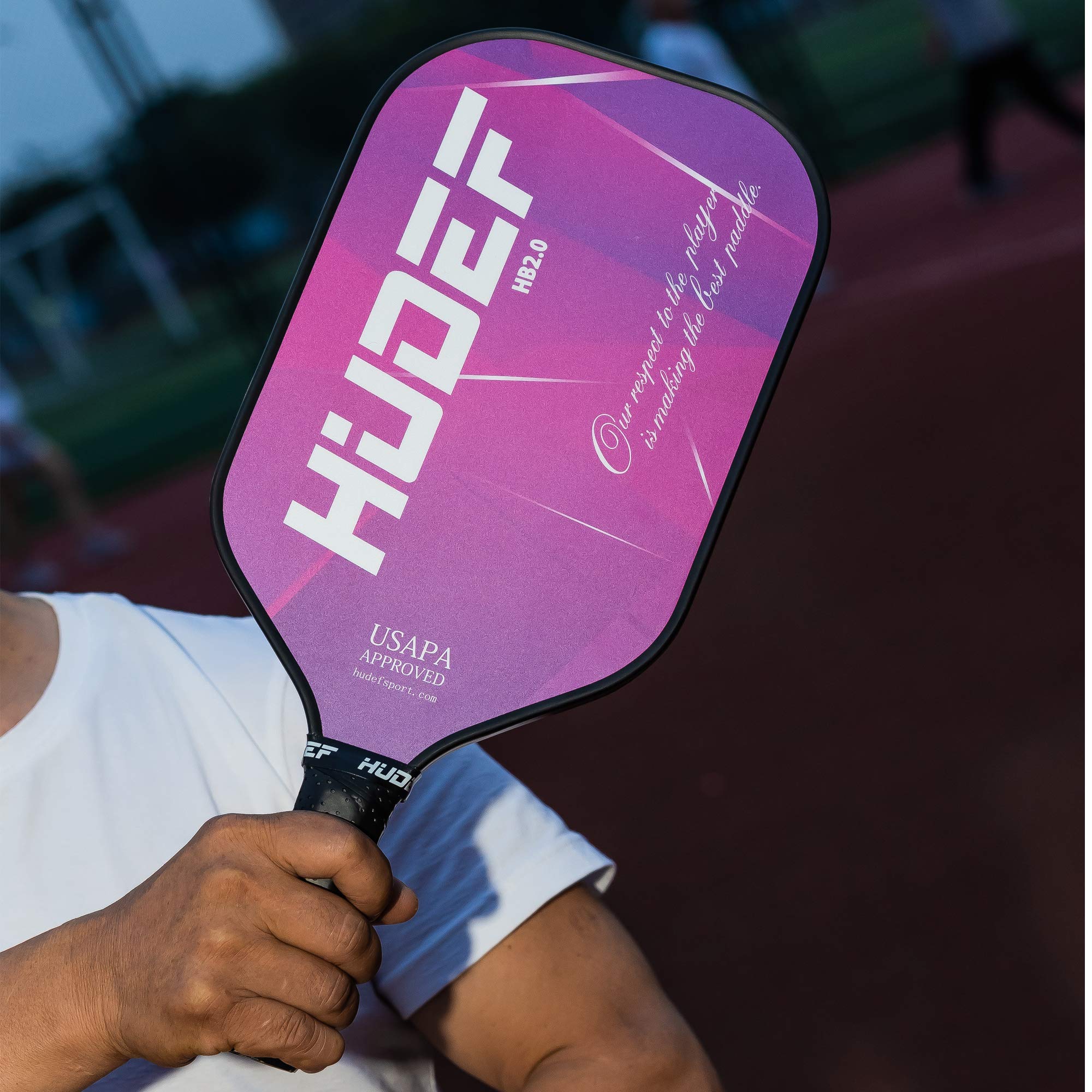 Premium Graphite Carbon Fiber Pickleball Paddle with PP Honeycomb Core - USAPA Approved Elongated Racket for Competitive Play | Perfect for Tournaments, Outdoor Games & Recreational Pickleball