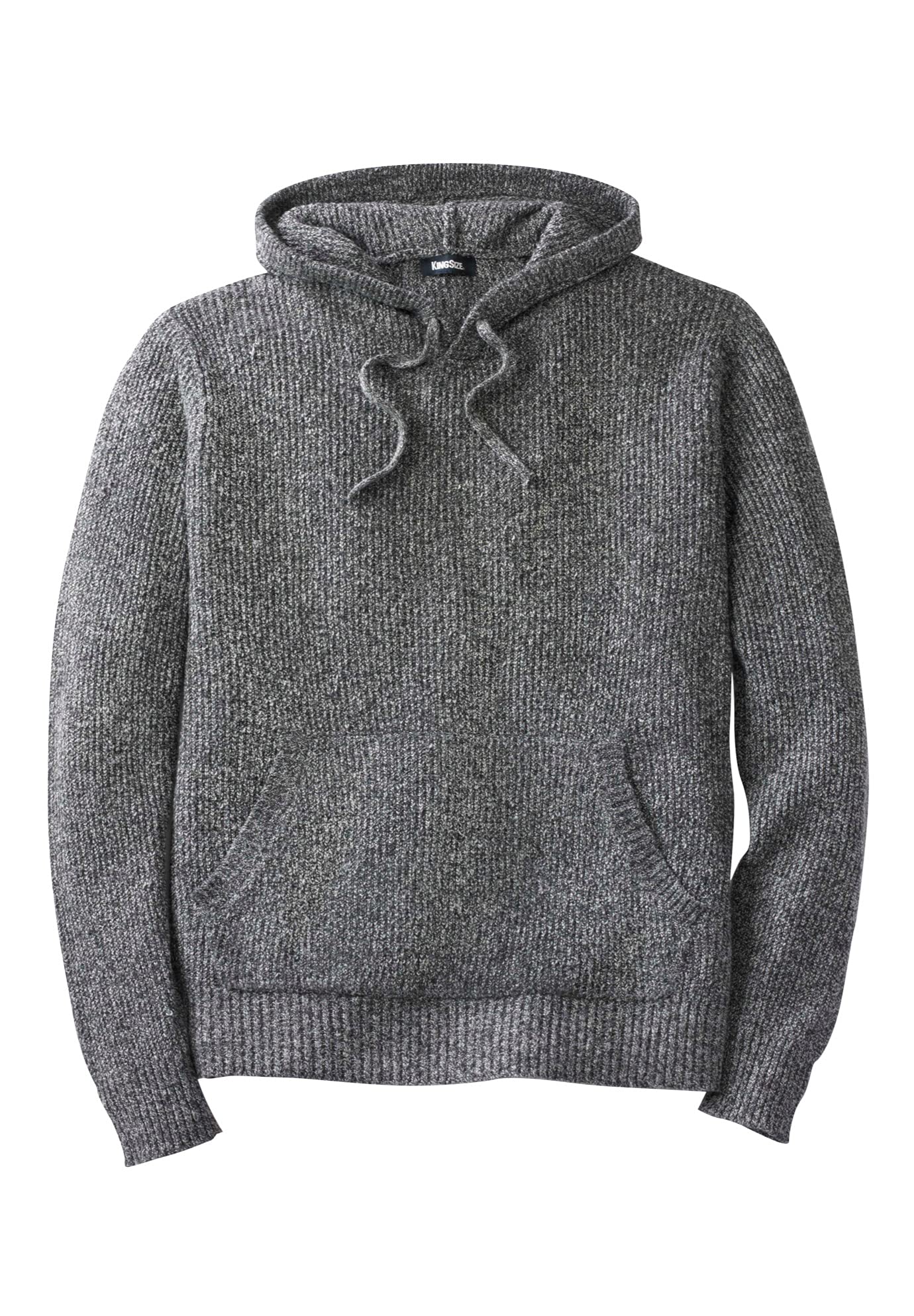 KingSize Men's Big & Tall Shaker Knit Hoodie - Oversized Comfortable Pullover Sweatshirt for Casual Wear & Winter Layering