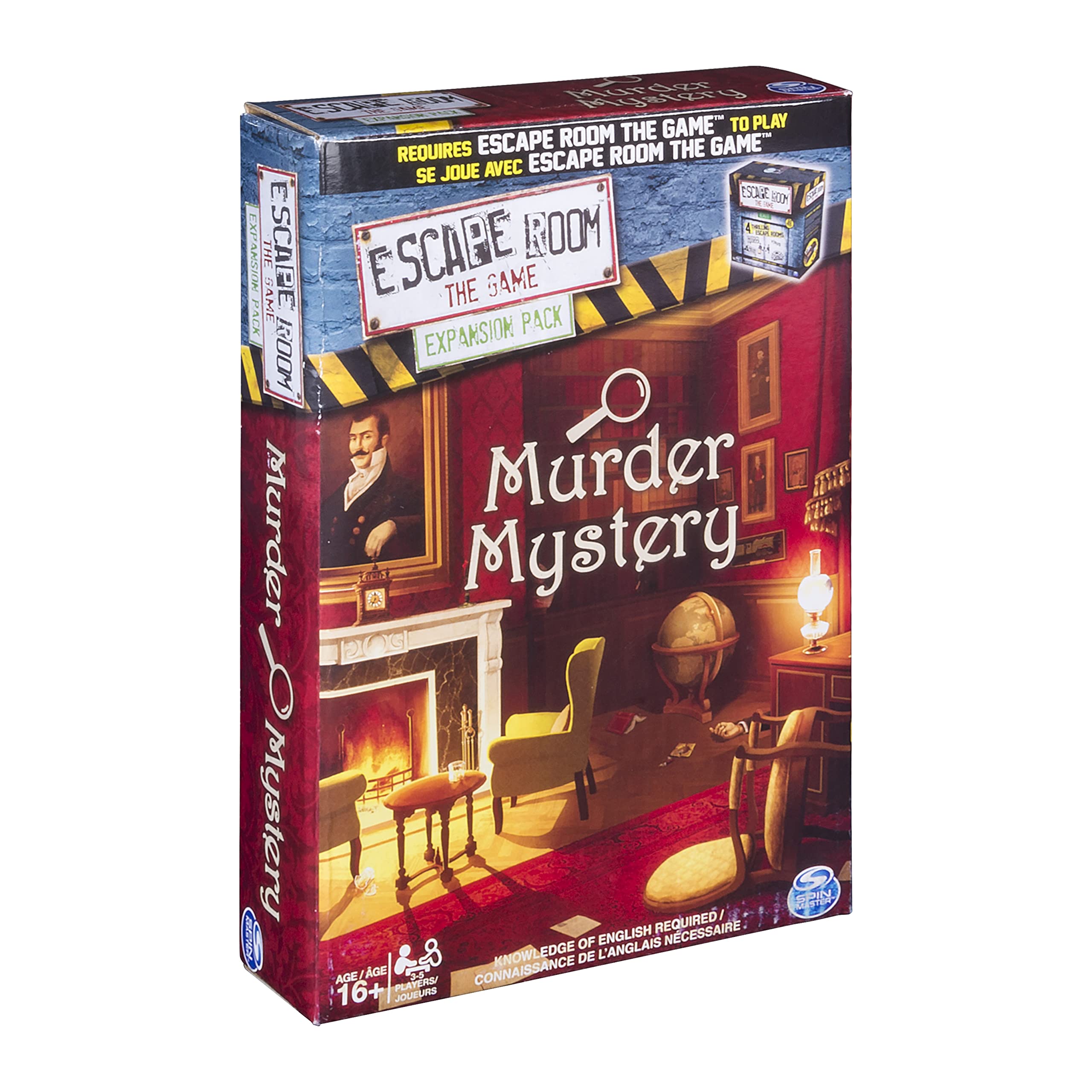 Spin Master Games - Escape Room Expansion Pack - Murder Mystery Game - Family Board Game for Adults & Teens - Perfect for Game Nights & Parties