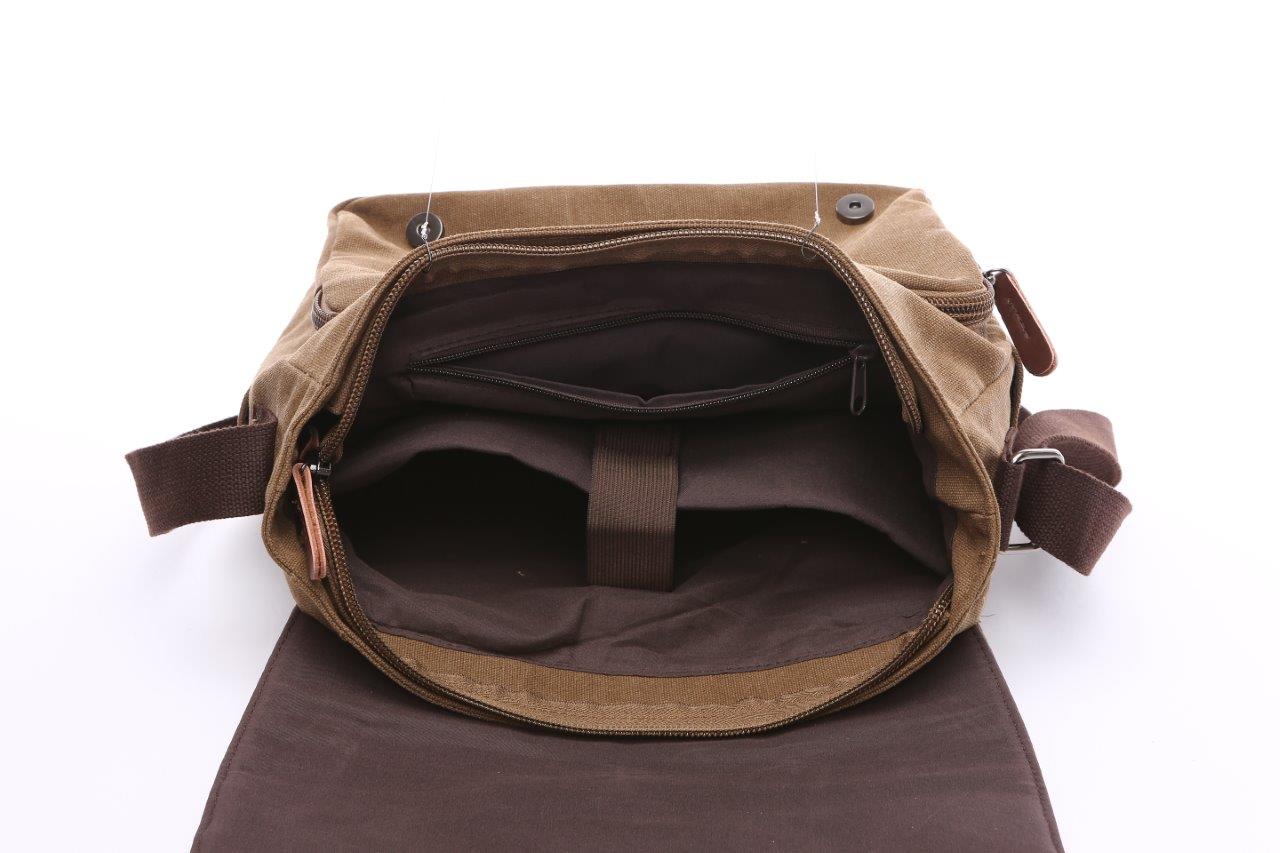 Stylish & Durable Crosstown 15-Inch Canvas Messenger Bag for Work, School & Travel | Water-Resistant & Spacious Laptop Bag