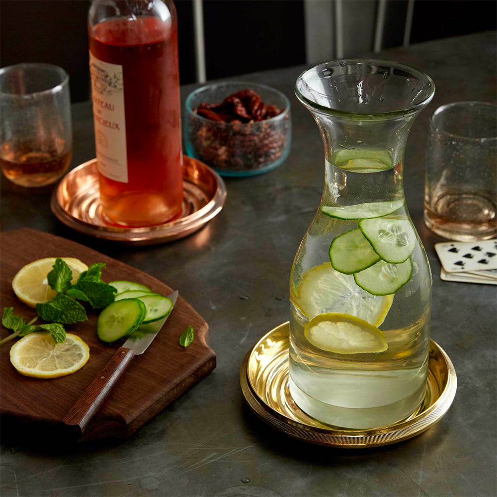 Premium Table Bottle Coaster Set - Non-Slip Waterproof Drink Coasters for Dining Table, Bar, Office & Home Decor - 4 Pack