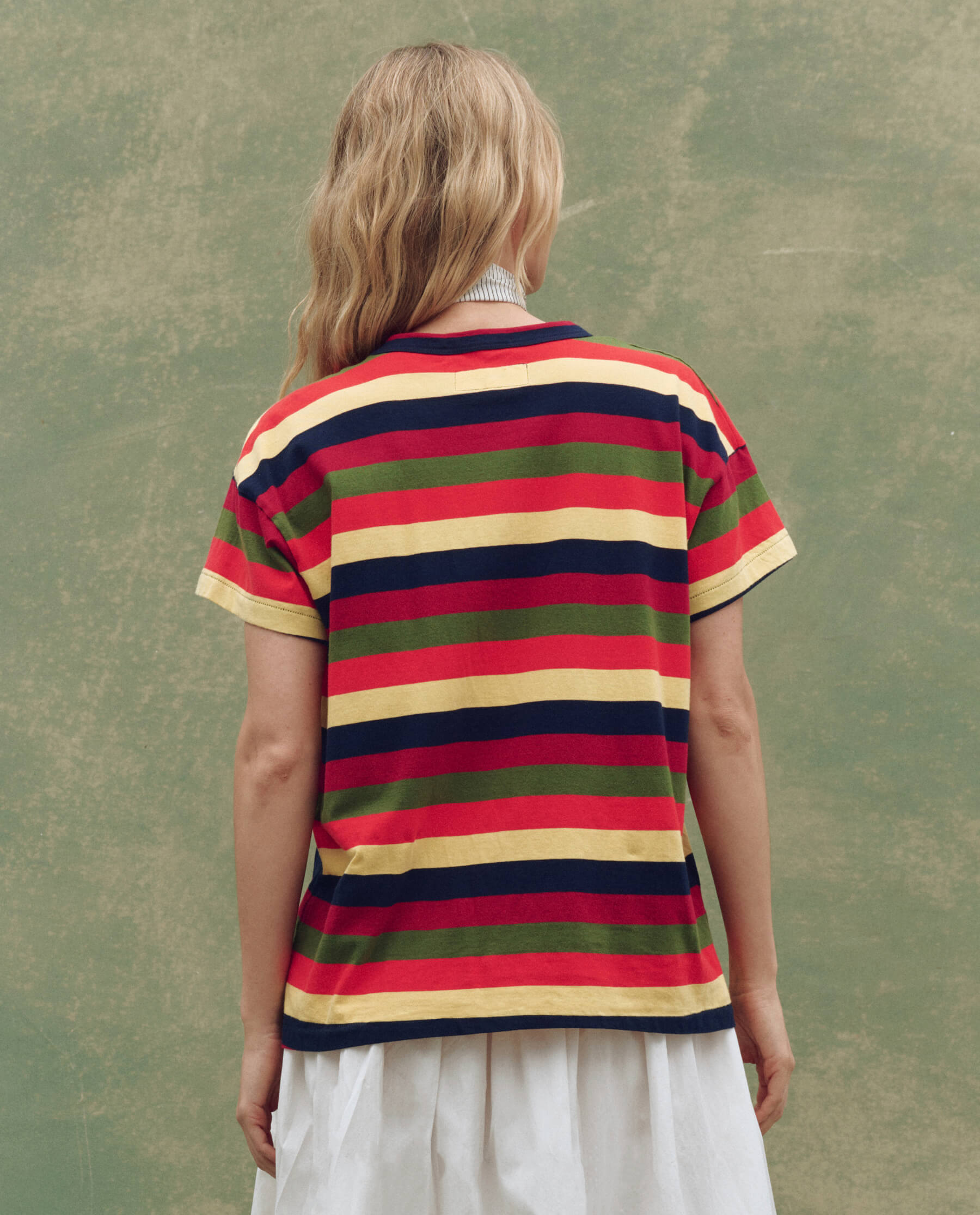 The Boxy Crew Novelty Playa Stripe T-Shirt - Casual Beachwear for Men & Women - Perfect for Summer Vacations, Beach Parties and Tropical Getaways