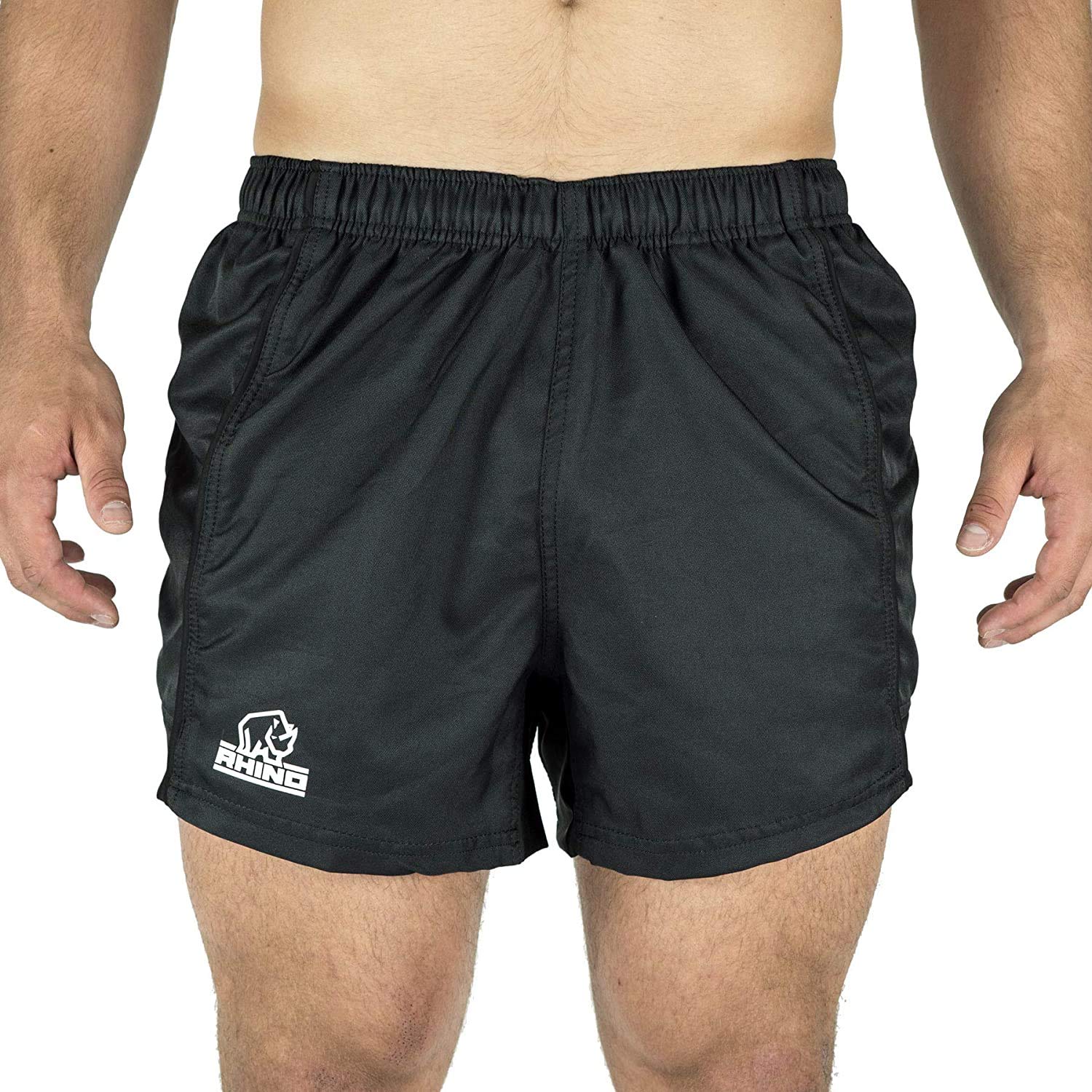 Rhino Men's Rugby Shorts - Breathable Quick-Dry Athletic Shorts for Rugby, Training & Sports | Durable Comfort for Workouts & Outdoor Activities