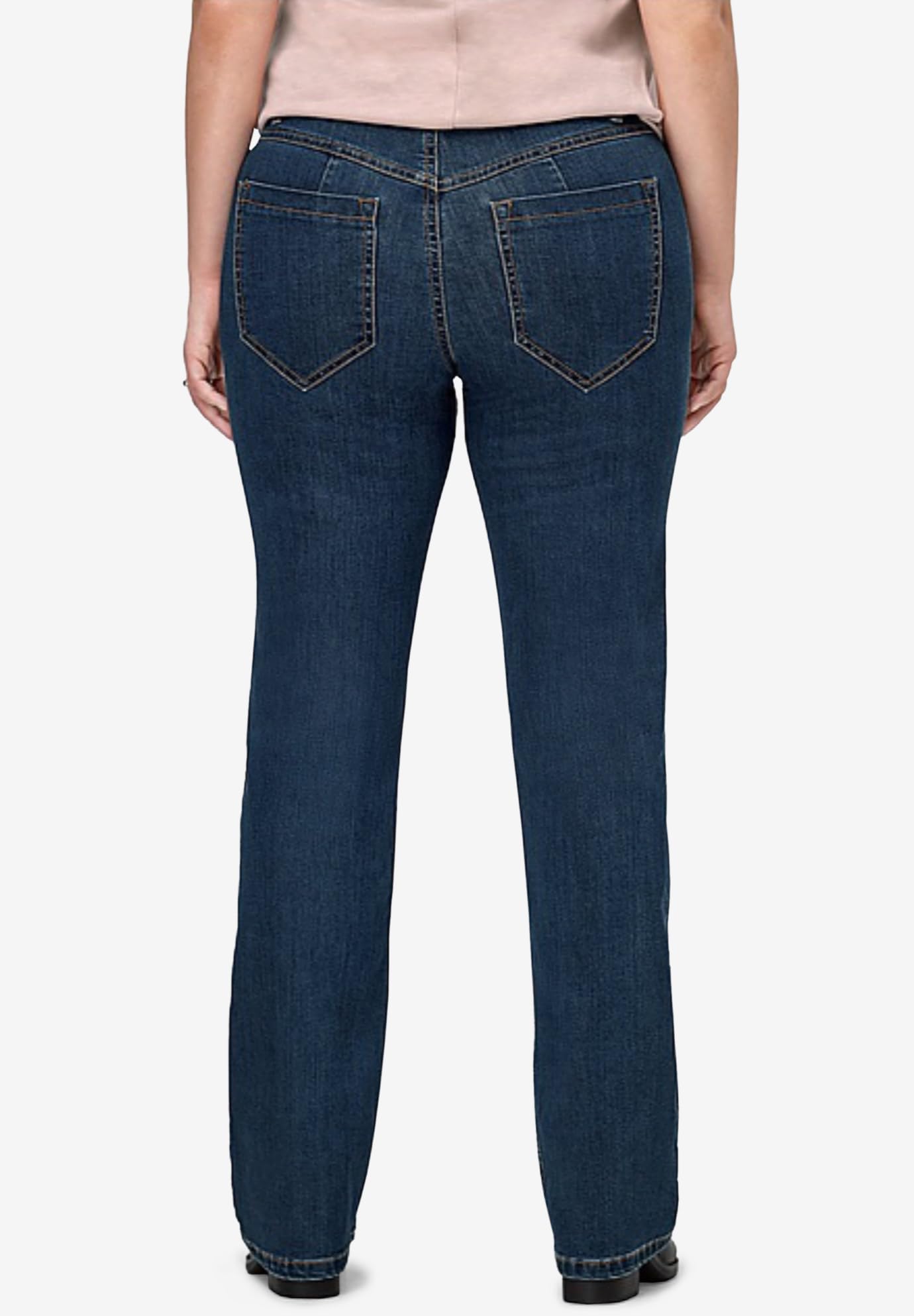 Ellos Women's Plus Size Bootcut Stretch Jeans - Comfortable & Flattering Denim Pants for Curvy Figures | Perfect for Casual Wear, Office & Night Out