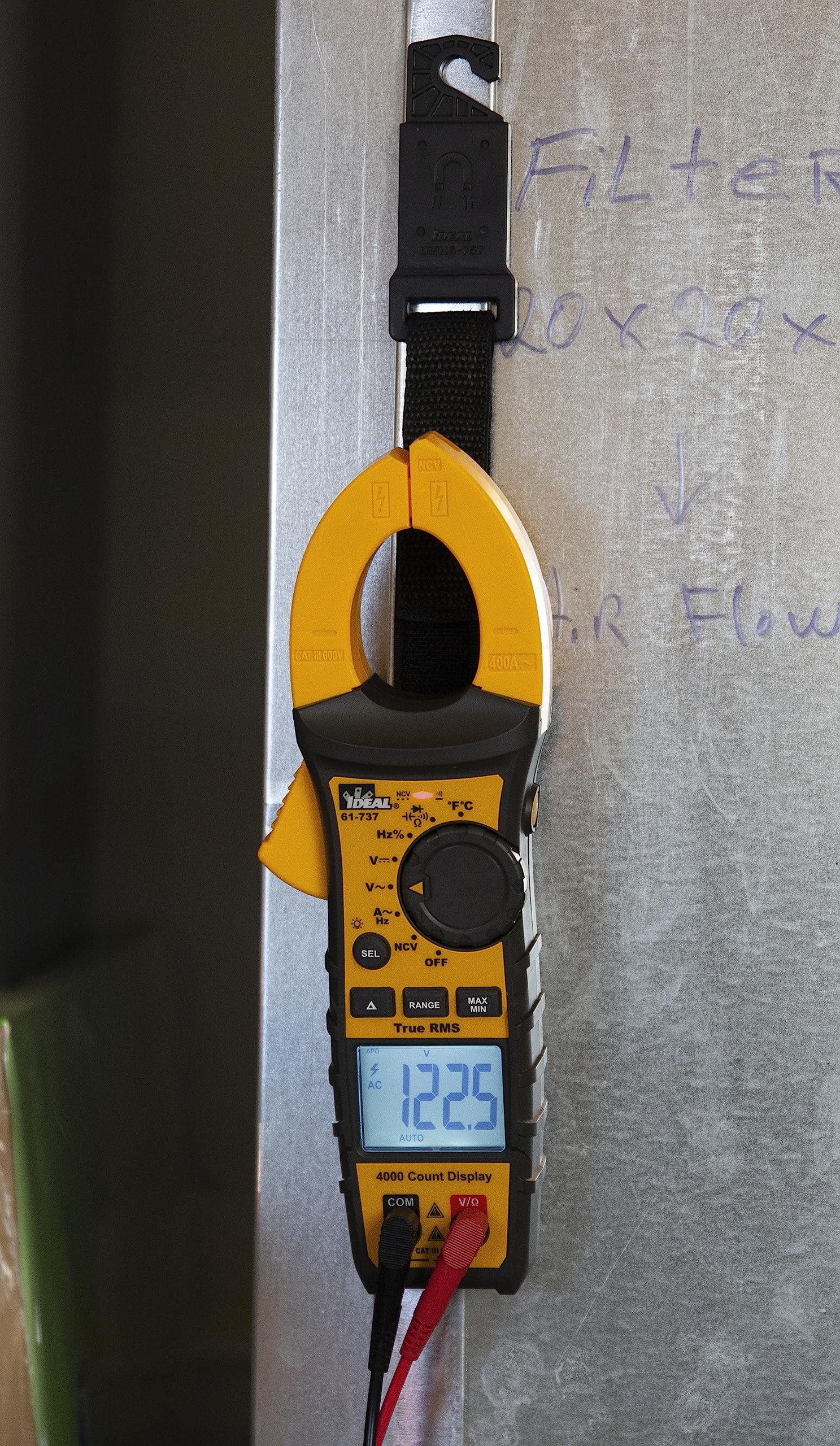 IDEAL INDUSTRIES INC. 61-737 Digital AC Clamp Meter 400 Amp 600V - Professional Electrical Tester for HVAC, Automotive & Industrial Use