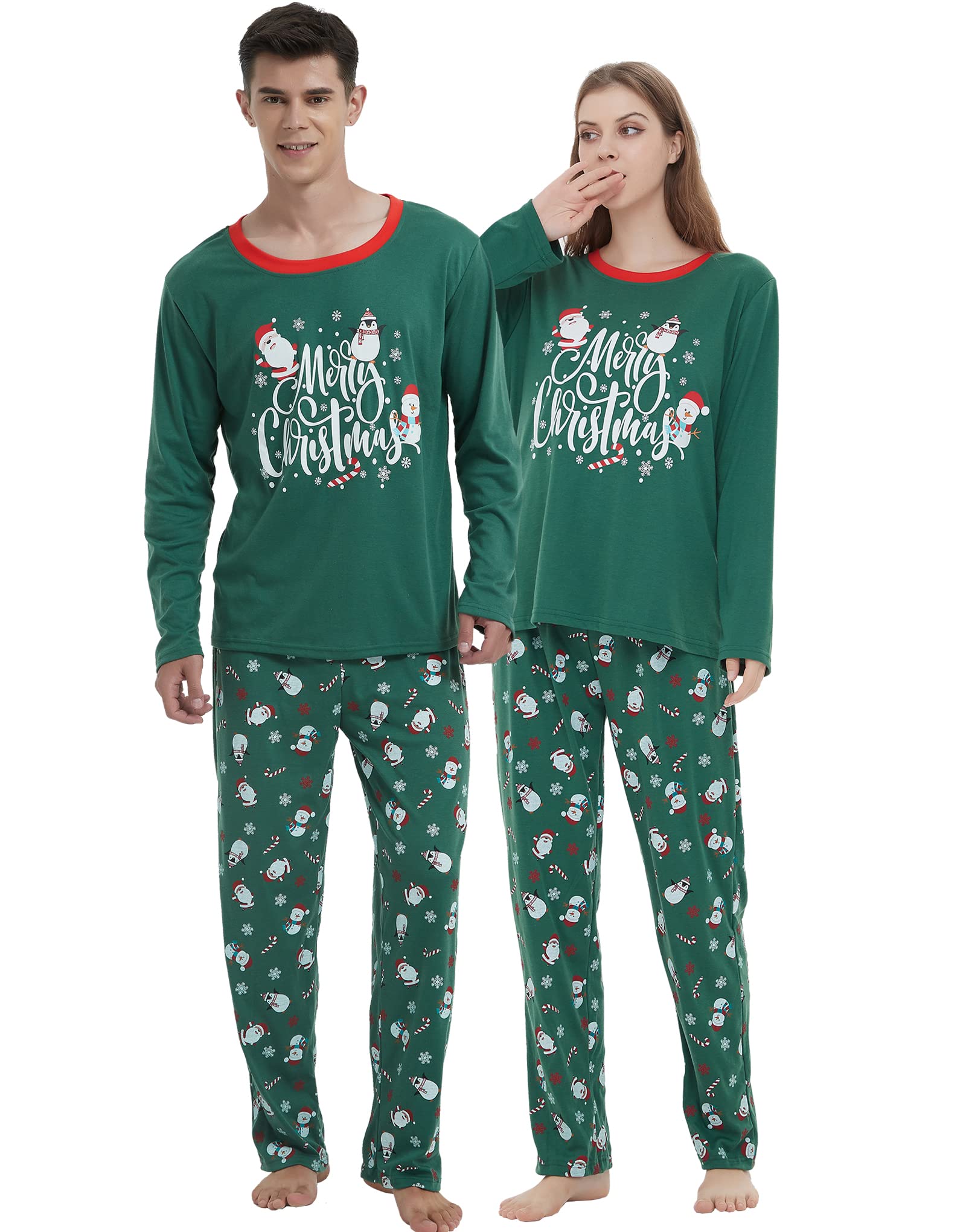 Santa Claus Matching Family Pajama Sets - Christmas Sleepwear for Men, Women & Kids - Cozy Holiday Outfits