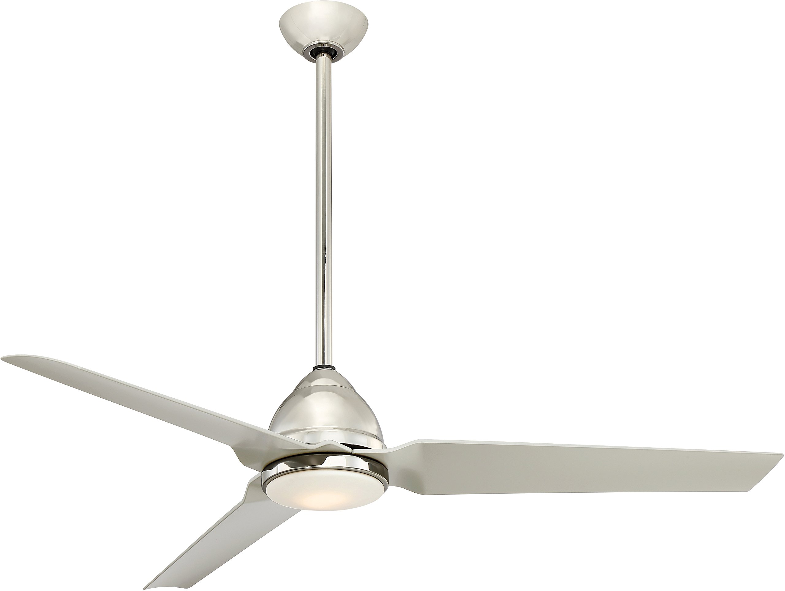 MINKA-AIRE F753L-PN Java LED 54-Inch Ceiling Fan with Polished Nickel Finish - Indoor/Outdoor Use for Patio, Bedroom & Living Room