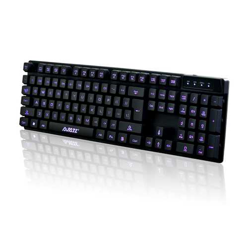 AJazz Cyborg Soldier 104-Key RGB Backlit Mechanical Gaming Keyboard - Wired USB Mechanical Keyboard with Tactile Switches for PC Gamers & Office Work