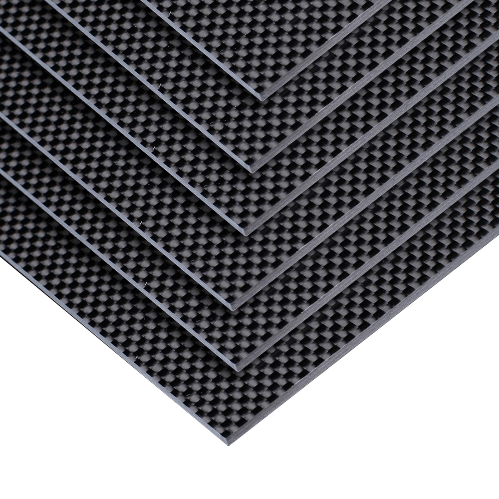 3K Carbon Fiber Sheet 400x500x5mm - 100% Pure Carbon Fiber Board with Plain Weave & Glossy Finish (1-6mm Thickness) - Perfect for DIY Car Parts, Model Making, Wallet Crafting & Repair Projects