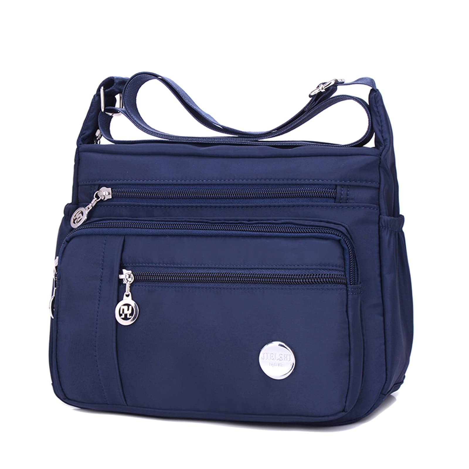 Blostirno Women's Waterproof Nylon Crossbody Bag with Multiple Pockets - Stylish Shoulder Purse for Travel, Shopping & Everyday Use