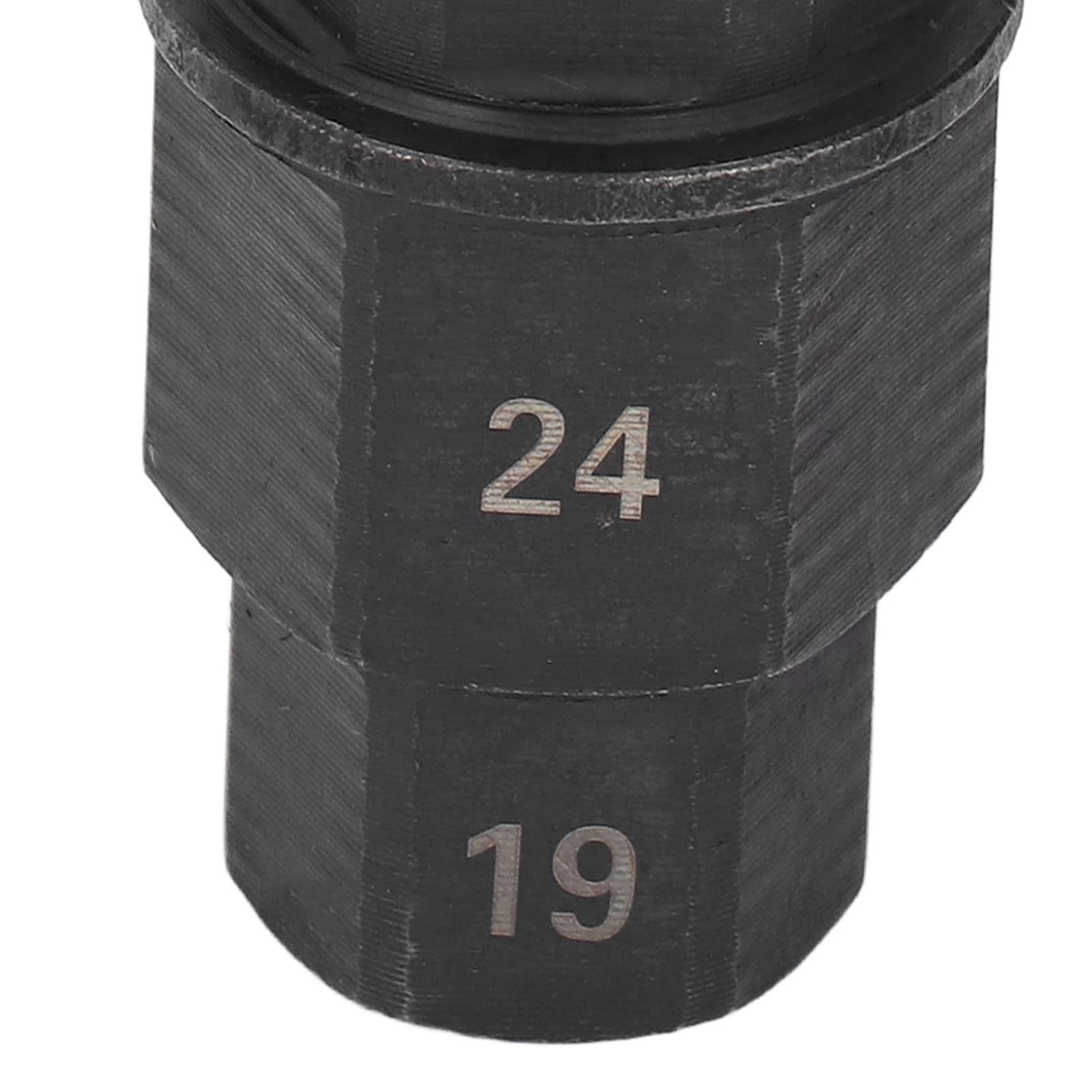 **Zunate 17mm 19mm 22mm 24mm Hex Axle Tool - Motorcycle Front Axle Wheel Socket Adapter - Heavy Duty Black Spindle Wrench for Bike Maintenance & Repair**    *(Perfect for Motorcycle Wheel Removal, Front Axle Adjustments, and DIY Bike Repairs at Home or Garage)*