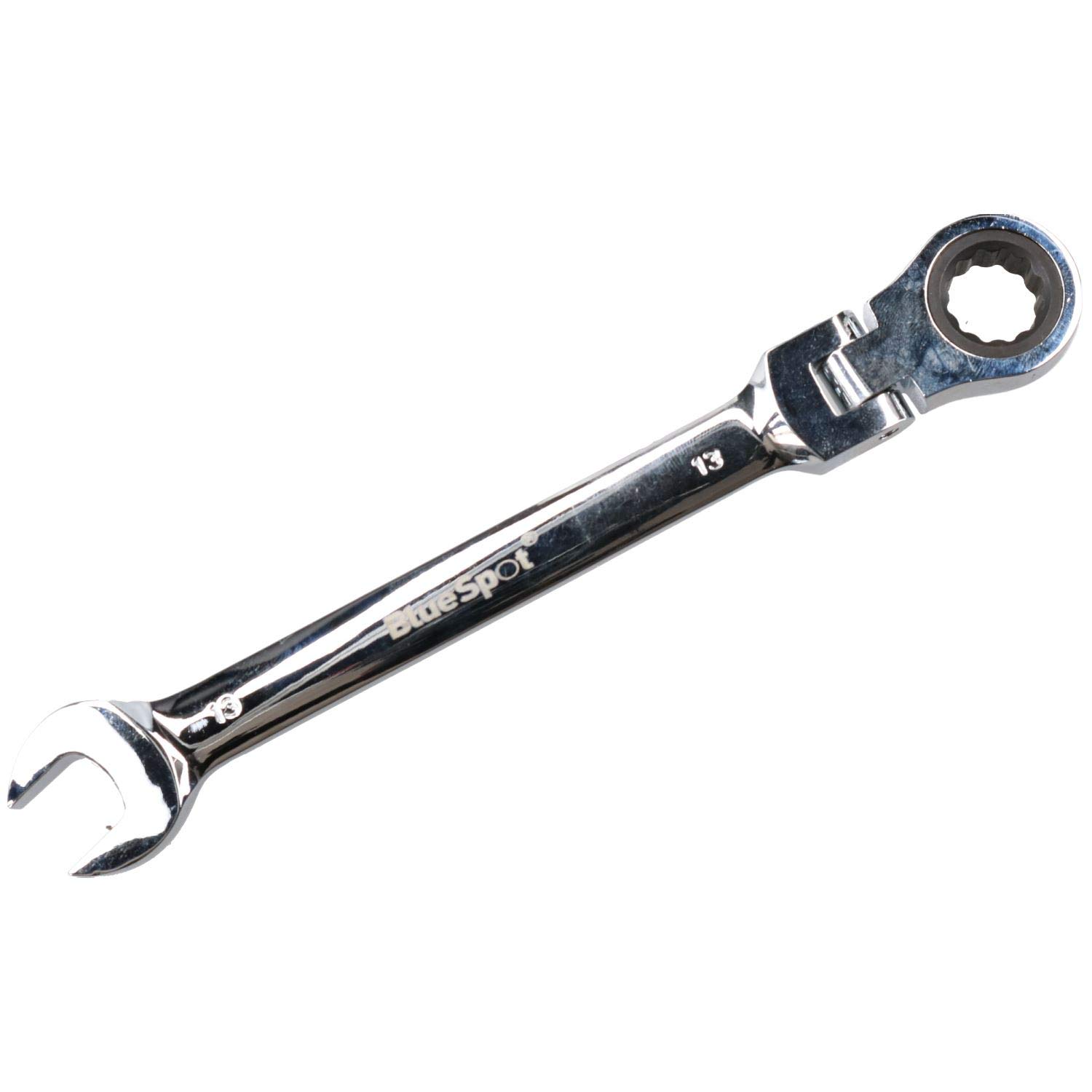 13mm Metric Flexible Head Ratchet Wrench - 72 Teeth, Non-Slip Grip, Durable Steel - Perfect for Automotive Repair, DIY Projects & Tight Spaces