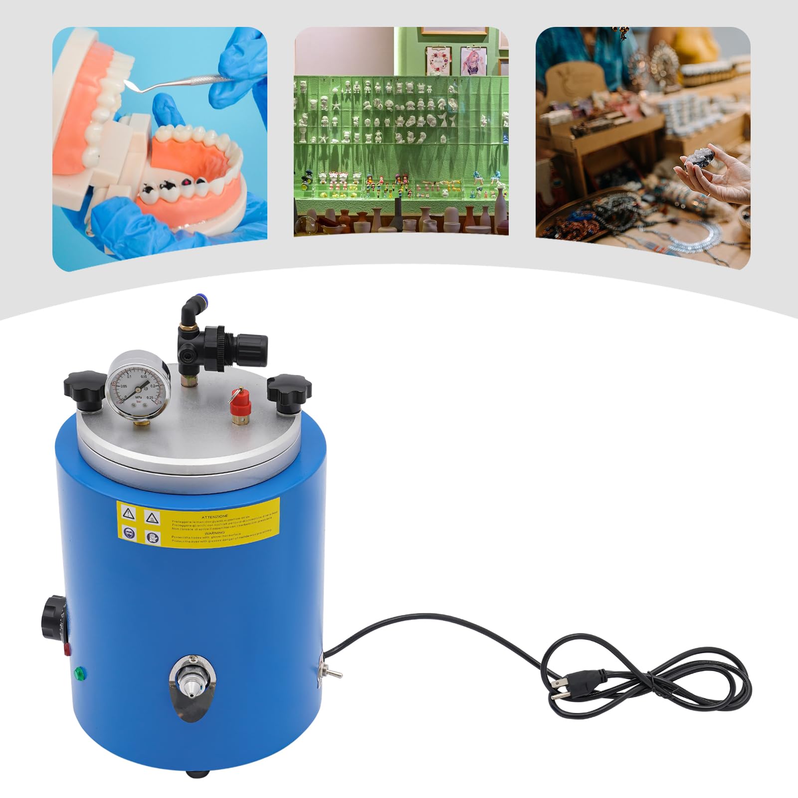 500W Adjustable Temperature Wax Injector Machine - 2.2L Round Wax Melting Pot for Vegetable, Mineral & Petroleum Wax - Perfect for Candle Making, Wax Sealing & DIY Crafts
