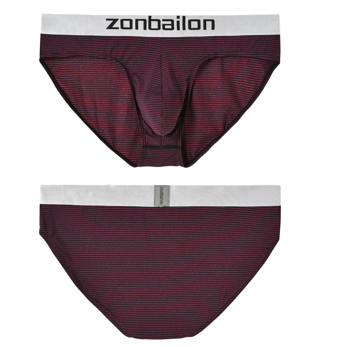 **Sexy Striped Men's Bulge Pouch Briefs - No Roll Leg, Wide Waistband, Ultra Soft Cotton Underwear for Comfort & Confidence - Perfect for Everyday Wear, Gym & Intimate Moments**