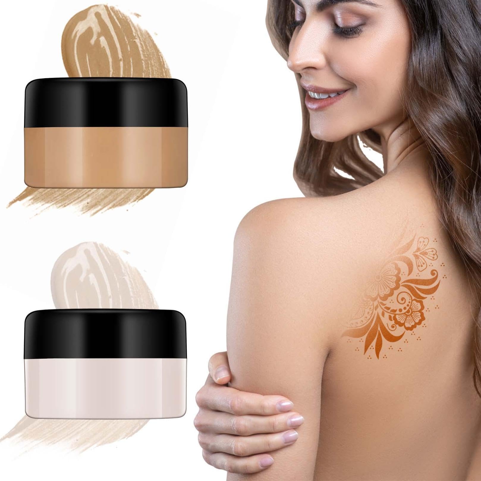 Waterproof Full Coverage Body Makeup Concealer - Tattoo Cover & Imperfection Camouflage - Transfer-Resistant Lotion for Legs, Arms & Body (1PC, Medium) - Perfect for Beach, Weddings & Professional Events