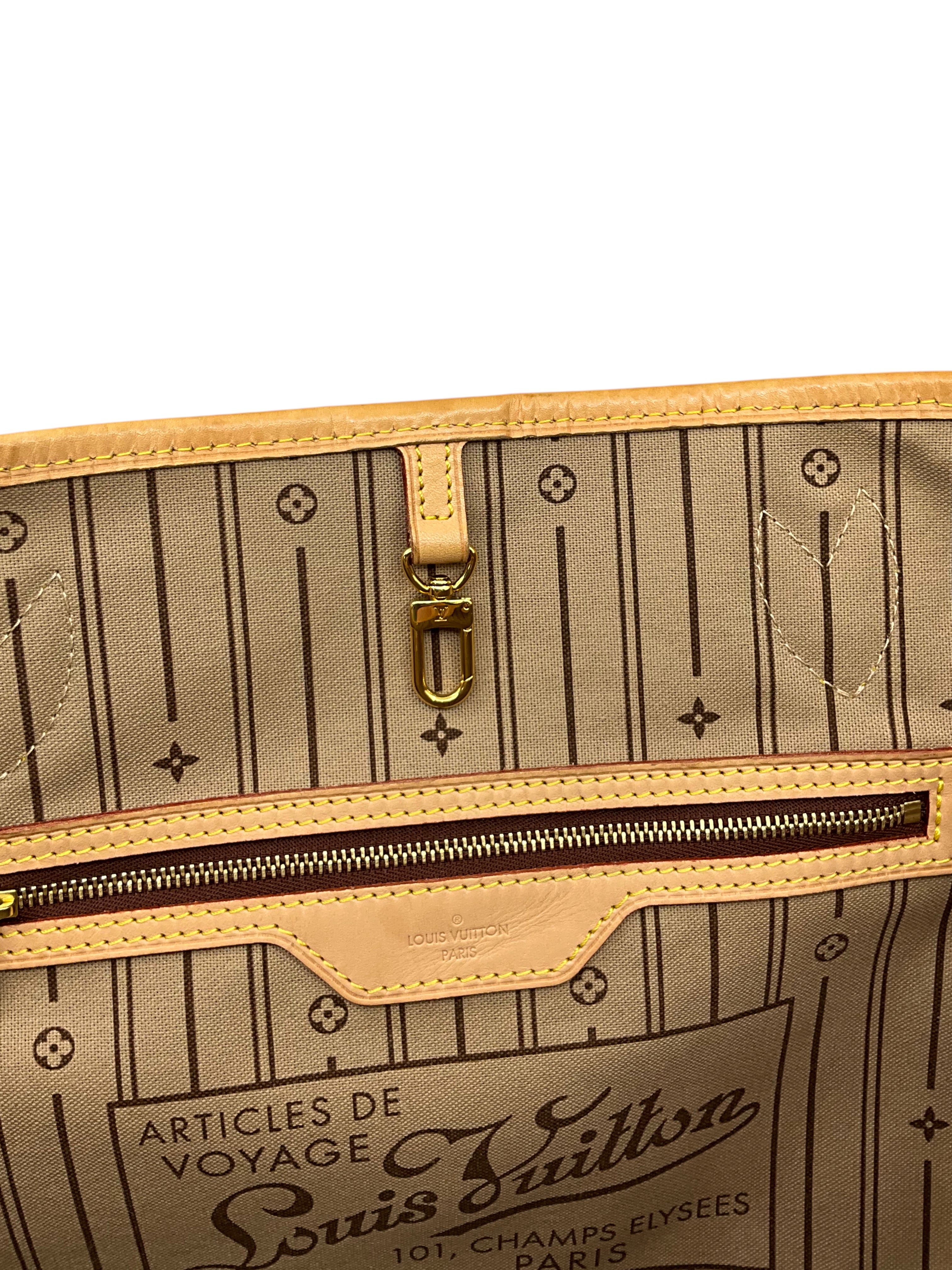Louis Vuitton Neverfull MM Monogram Canvas Tote Bag - Luxury Designer Handbag for Women, Perfect for Work, Travel & Everyday Use