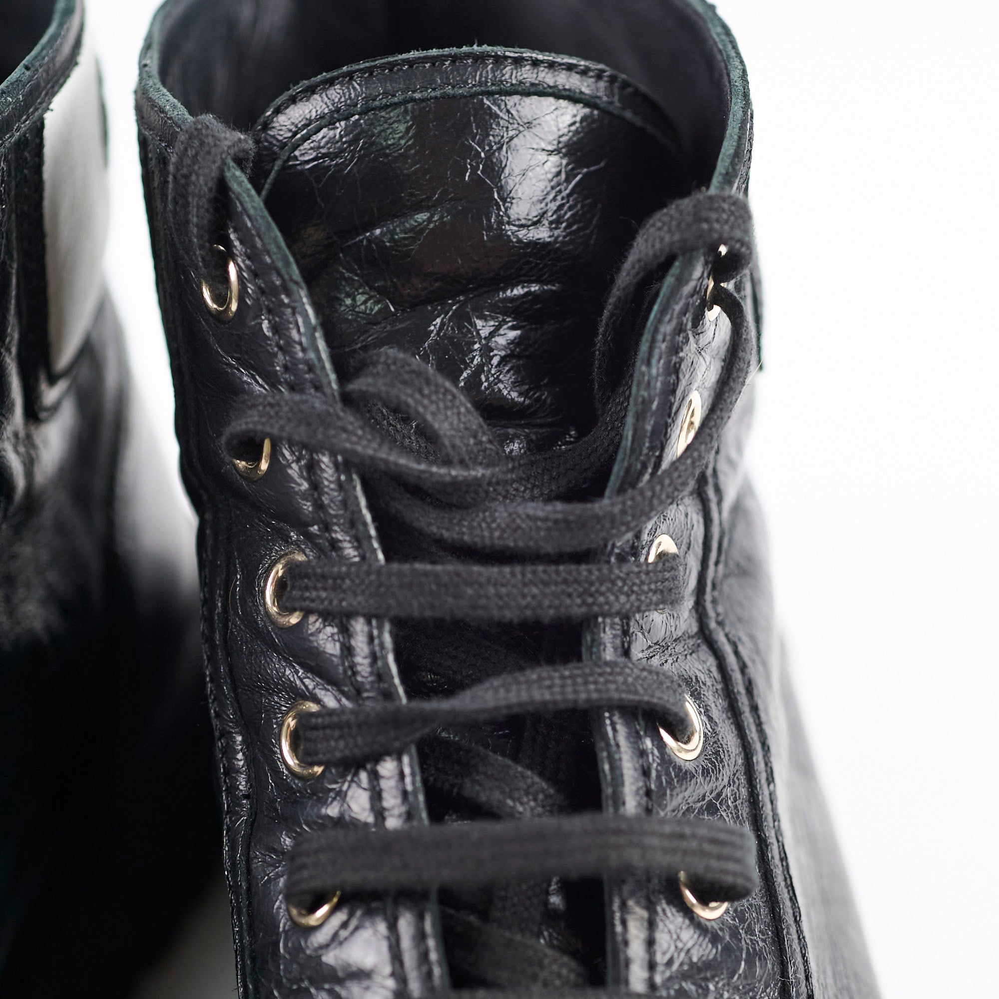 Chanel Black Calfskin Cap Toe Lace Up Boots Size 40.5C - Luxury Women's Ankle Boots for Office, Party & Evening Wear