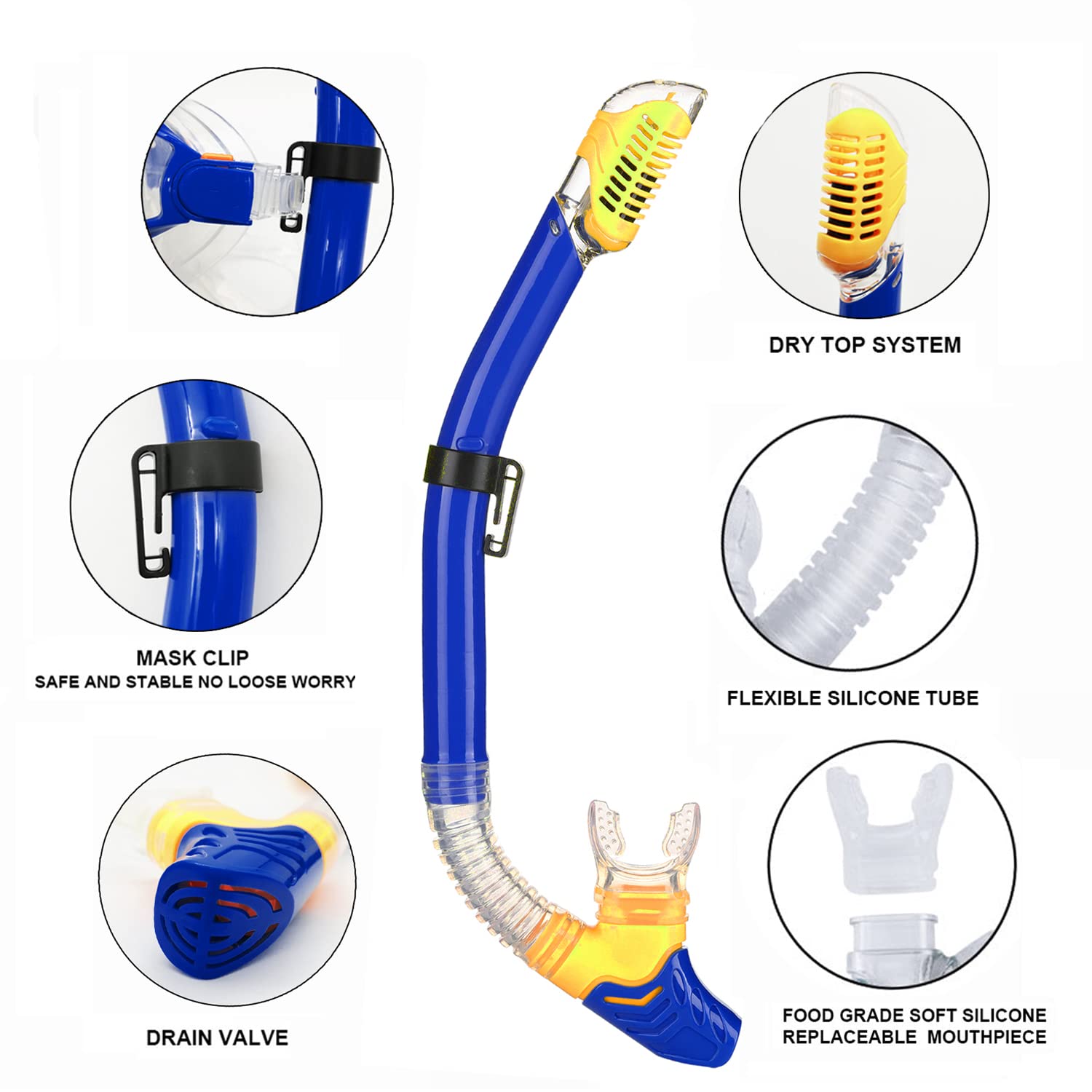 Kids Snorkel Set - Diving Mask, Adjustable Swim Fins & Anti-Fog Snorkel Gear with Mesh Bag | Perfect for Snorkeling, Swimming & Beach Vacations | Ideal for Pool Parties, Ocean Adventures & Family Water Activities