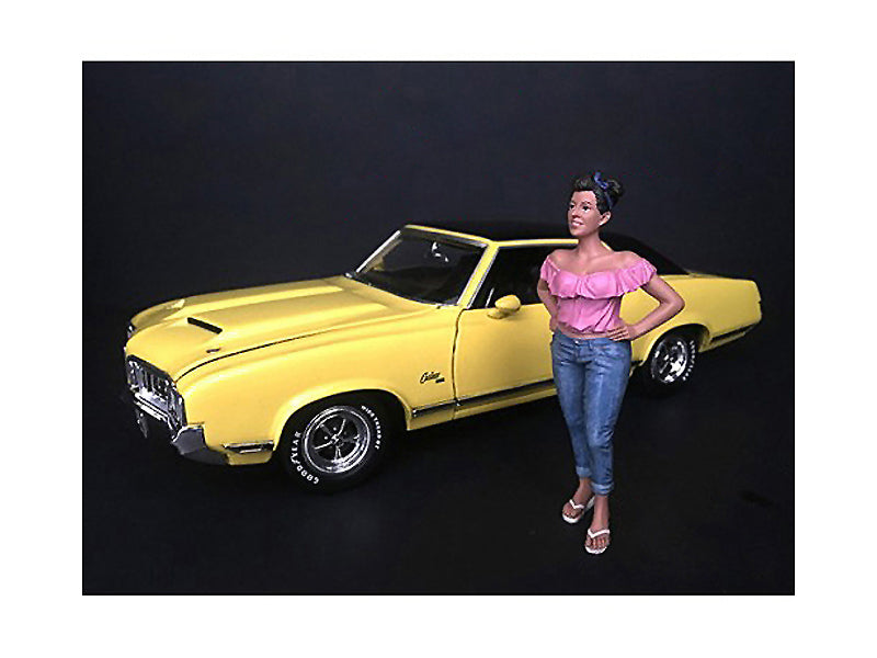 1/18 Scale Hanging Out II Gloria Figurine - Detailed Resin Model Car Accessory by American Diorama - Perfect for Diorama Displays & Model Car Collections