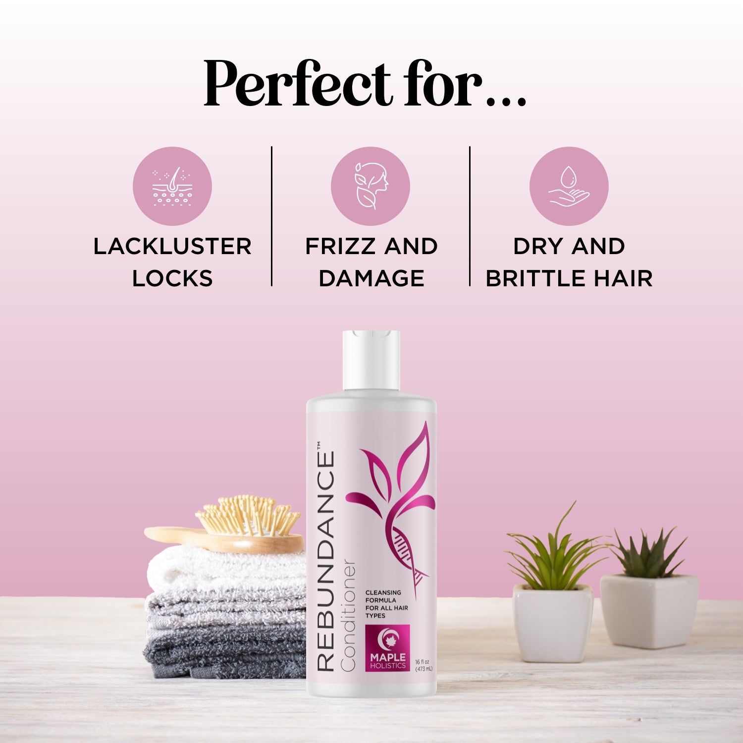 REBUNDANCE™ Women's Hair Conditioner - Deep Moisturizing & Repairing for Dry, Damaged Hair - Perfect for Daily Use & Salon-Quality Results at Home