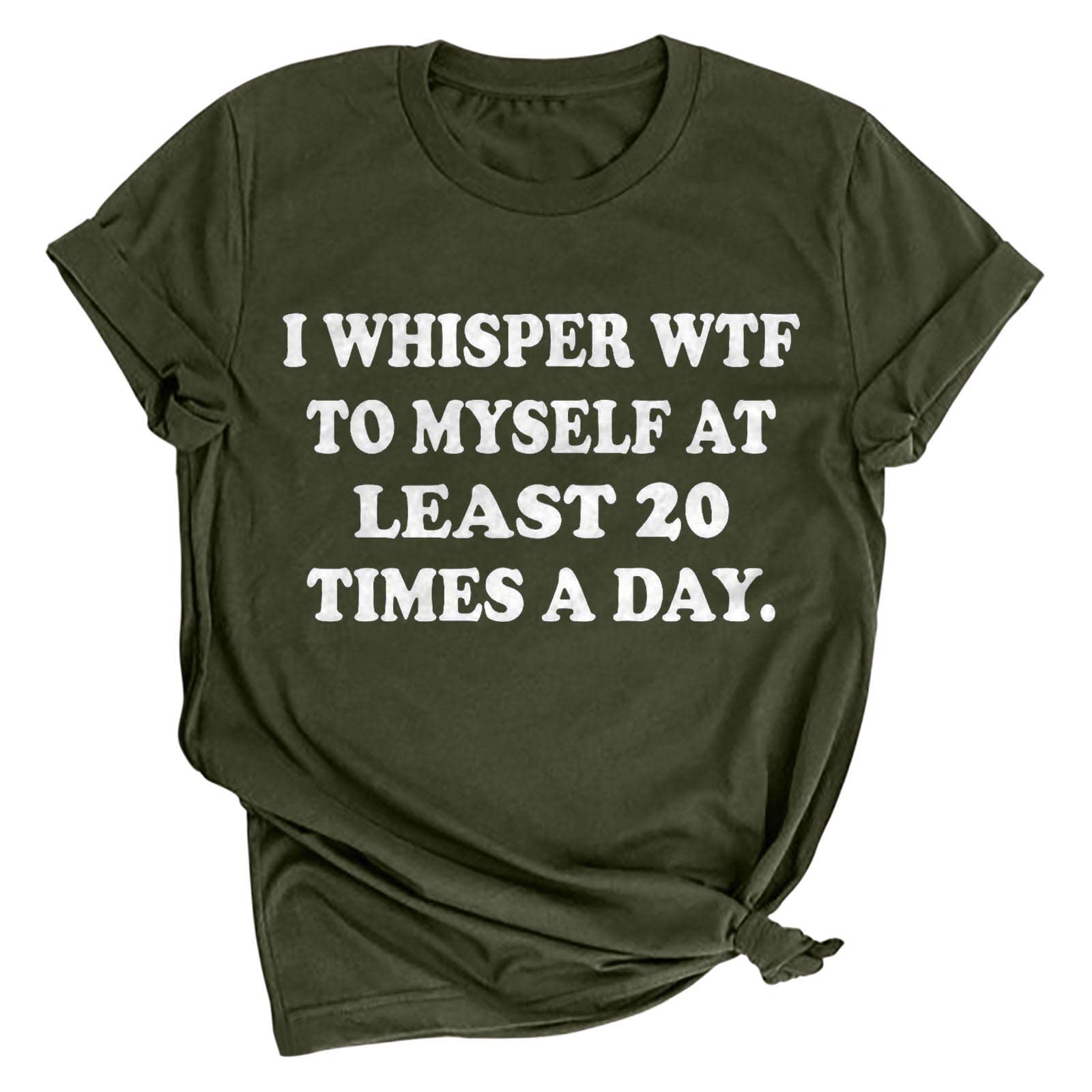 Funny Saying Women's T-Shirts - Cute Summer Short Sleeve Round Neck Tee with Letter Print - Perfect for Casual Wear, Parties & Everyday Outfits